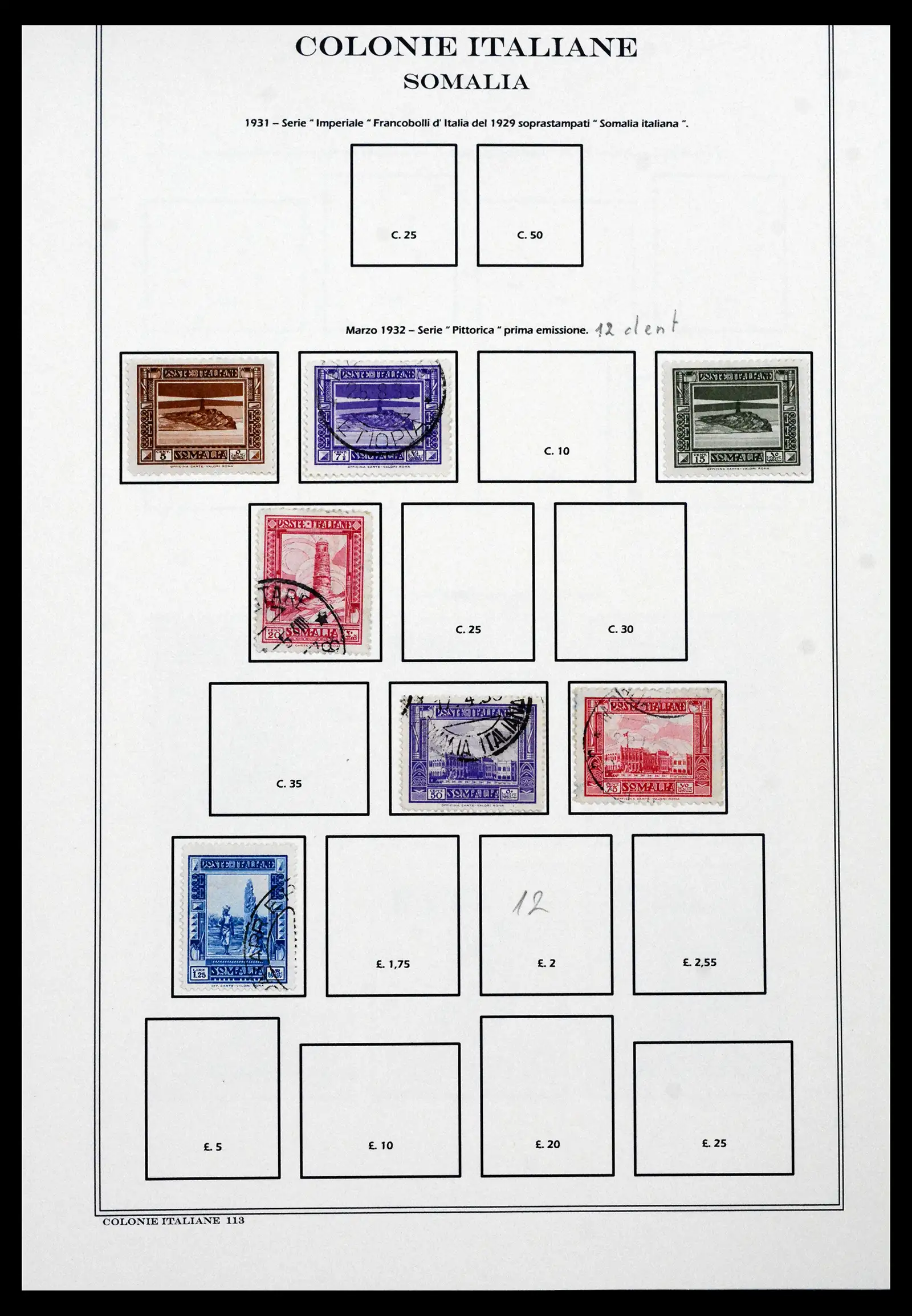 41659 0100 - Stamp collection 41659 Italian Colonies 1893-1943.