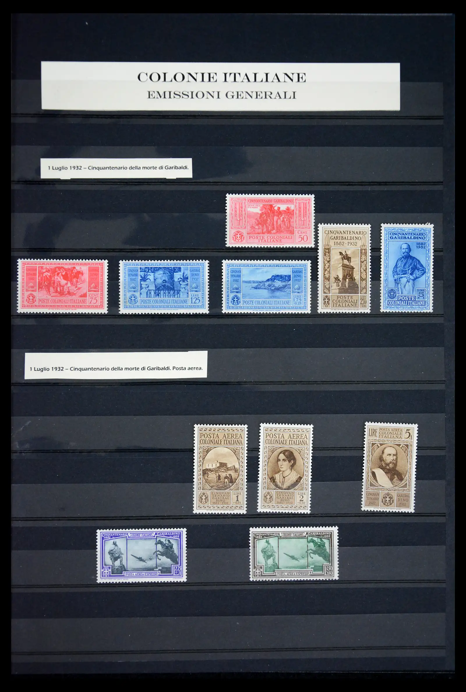 41662 0009 - Postzegelverzameling 41662 Italië BOB / bezetting / gebieden 1893-1955.