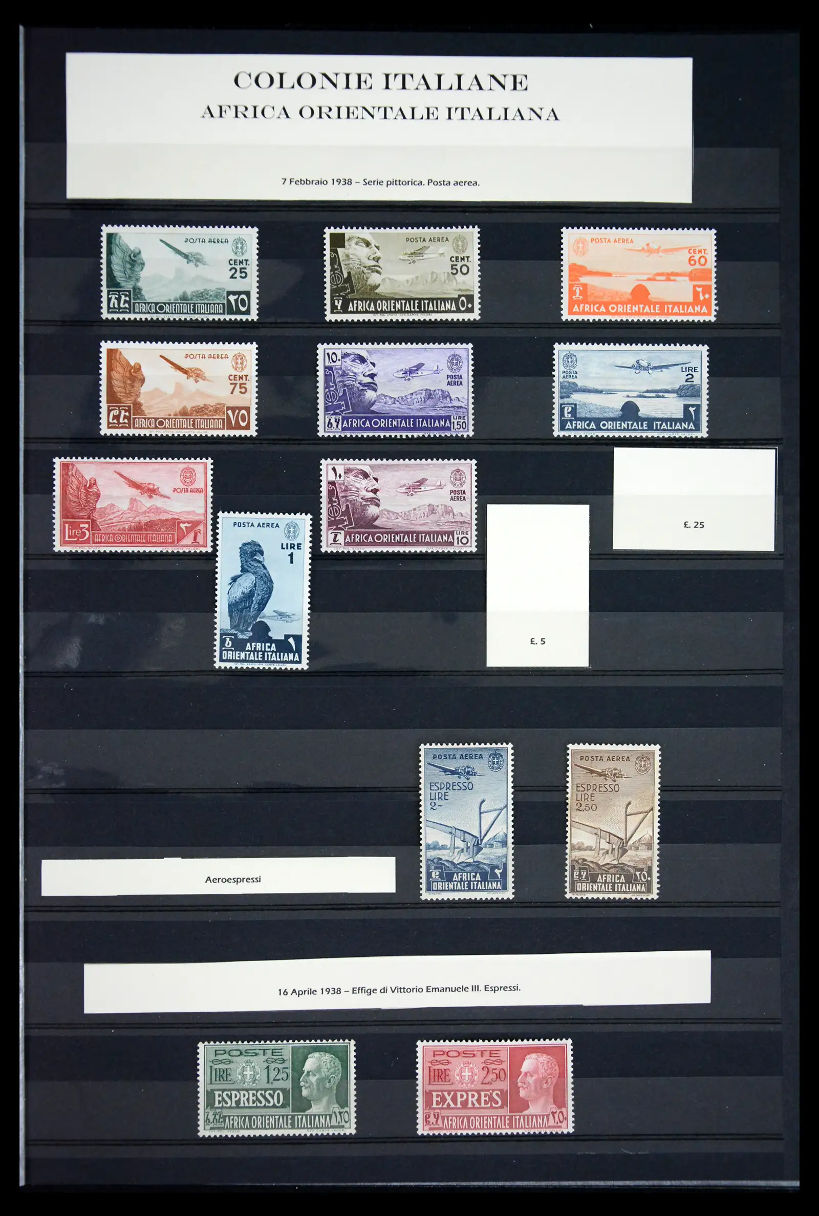 41662 0014 - Postzegelverzameling 41662 Italië BOB / bezetting / gebieden 1893-1955.