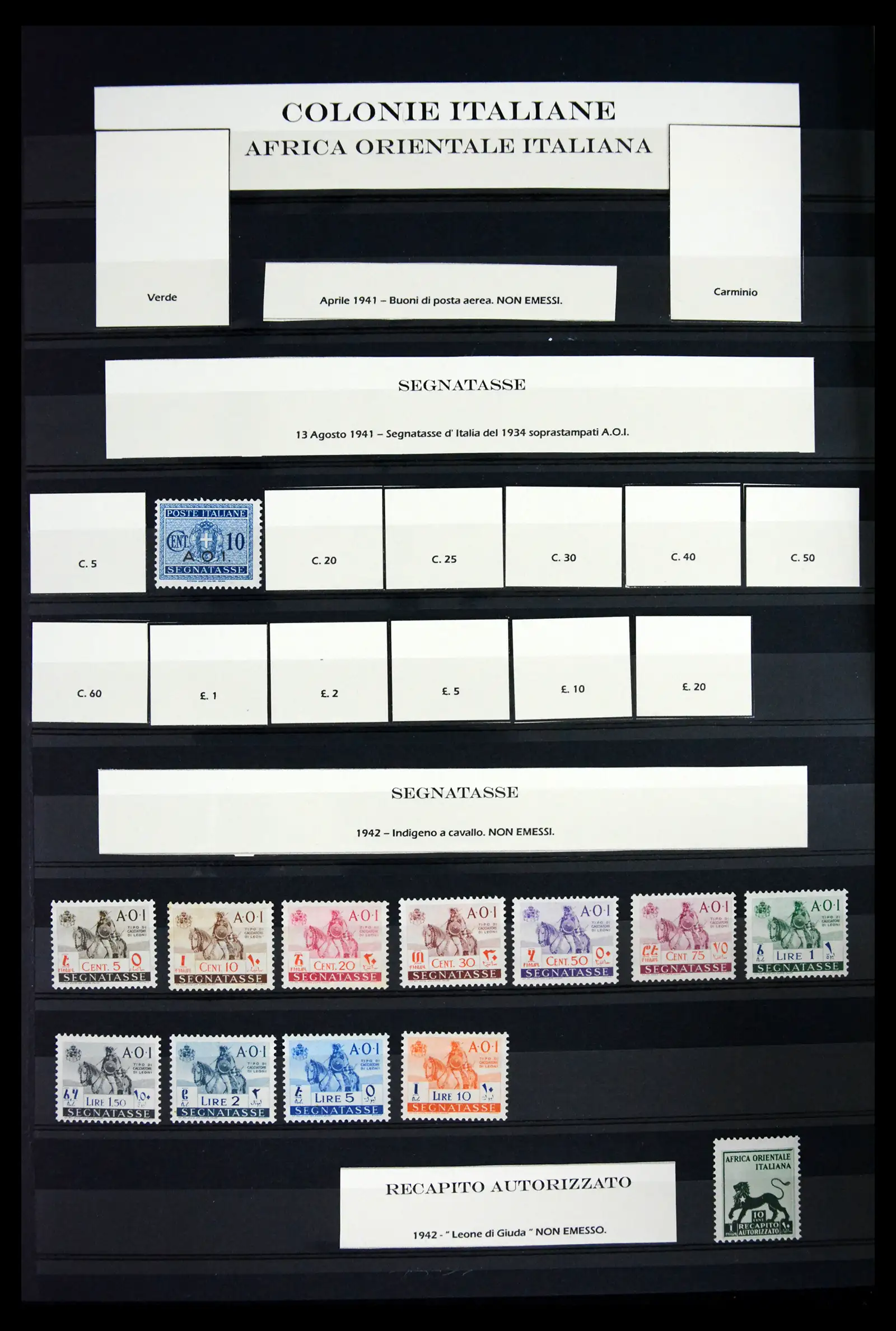 41662 0017 - Postzegelverzameling 41662 Italië BOB / bezetting / gebieden 1893-1955.