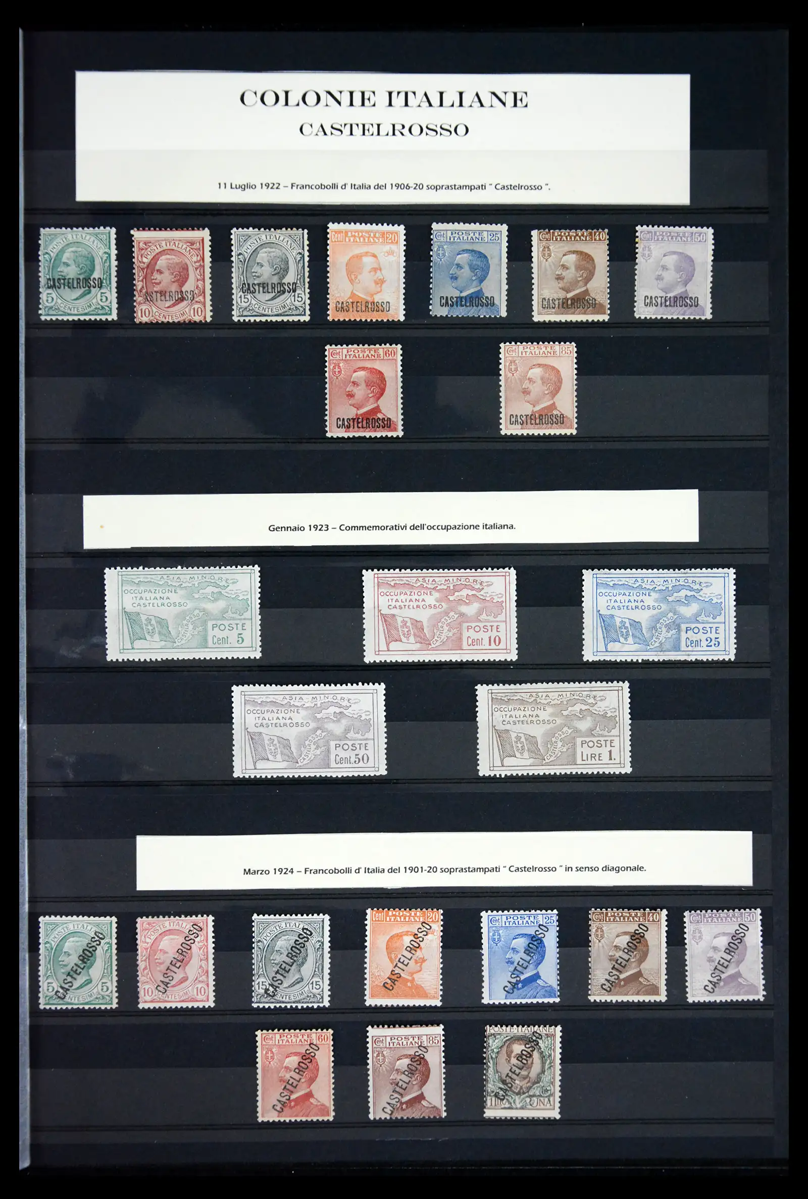 41662 0018 - Postzegelverzameling 41662 Italië BOB / bezetting / gebieden 1893-1955.