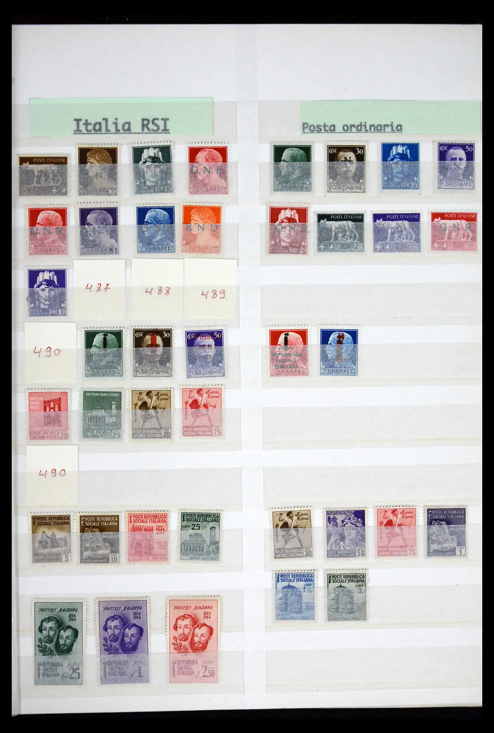 41662 0020 - Postzegelverzameling 41662 Italië BOB / bezetting / gebieden 1893-1955.