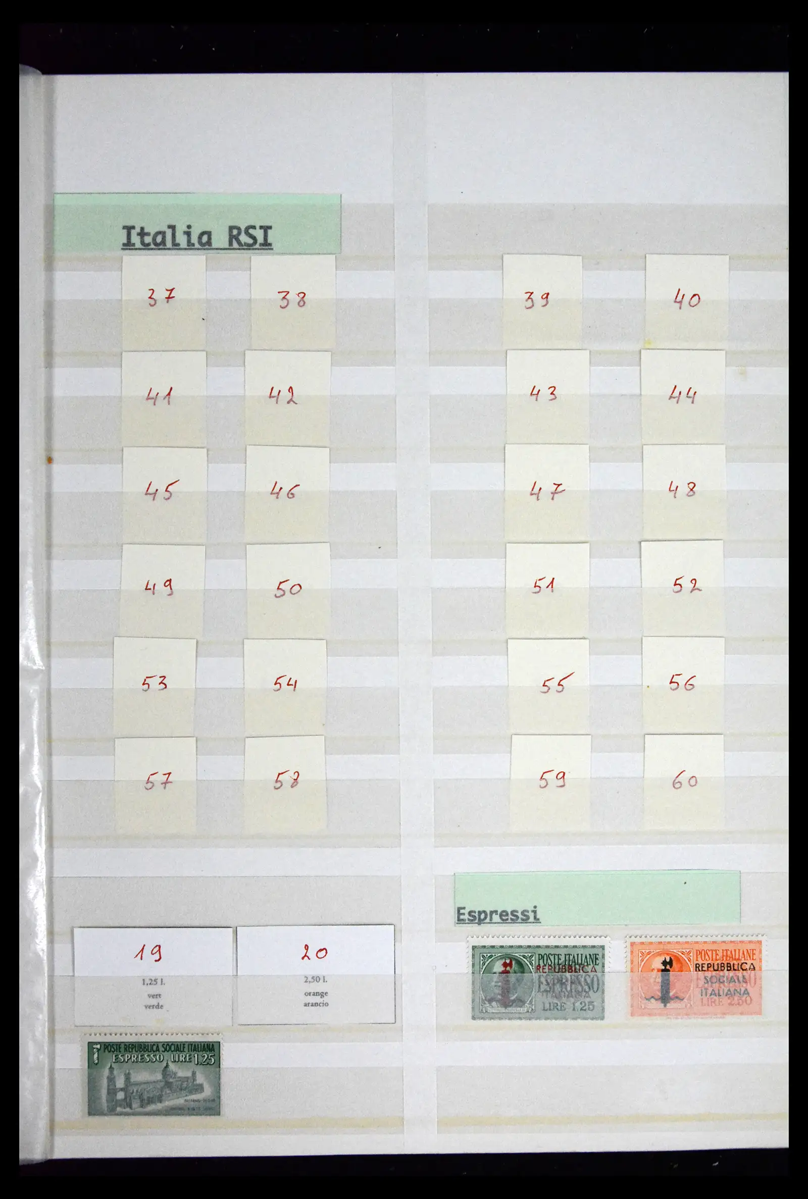 41662 0022 - Postzegelverzameling 41662 Italië BOB / bezetting / gebieden 1893-1955.