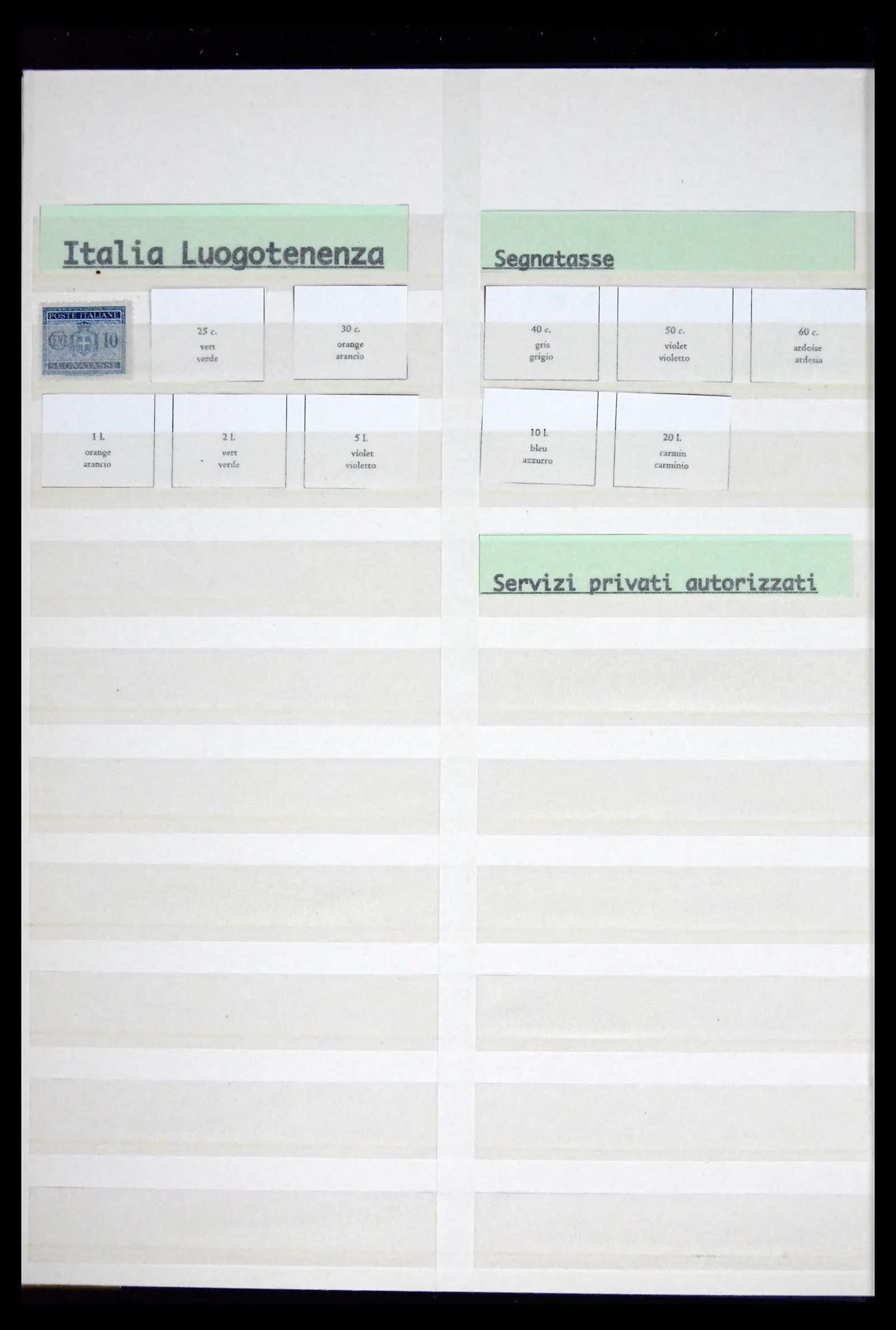 41662 0027 - Postzegelverzameling 41662 Italië BOB / bezetting / gebieden 1893-1955.