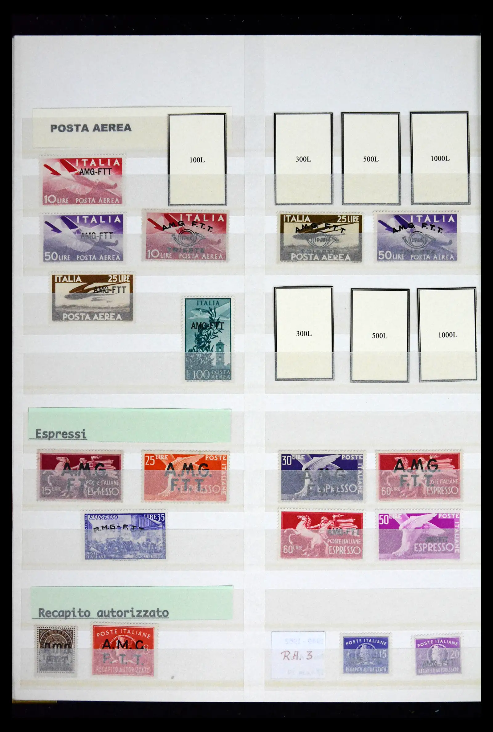 41662 0035 - Postzegelverzameling 41662 Italië BOB / bezetting / gebieden 1893-1955.