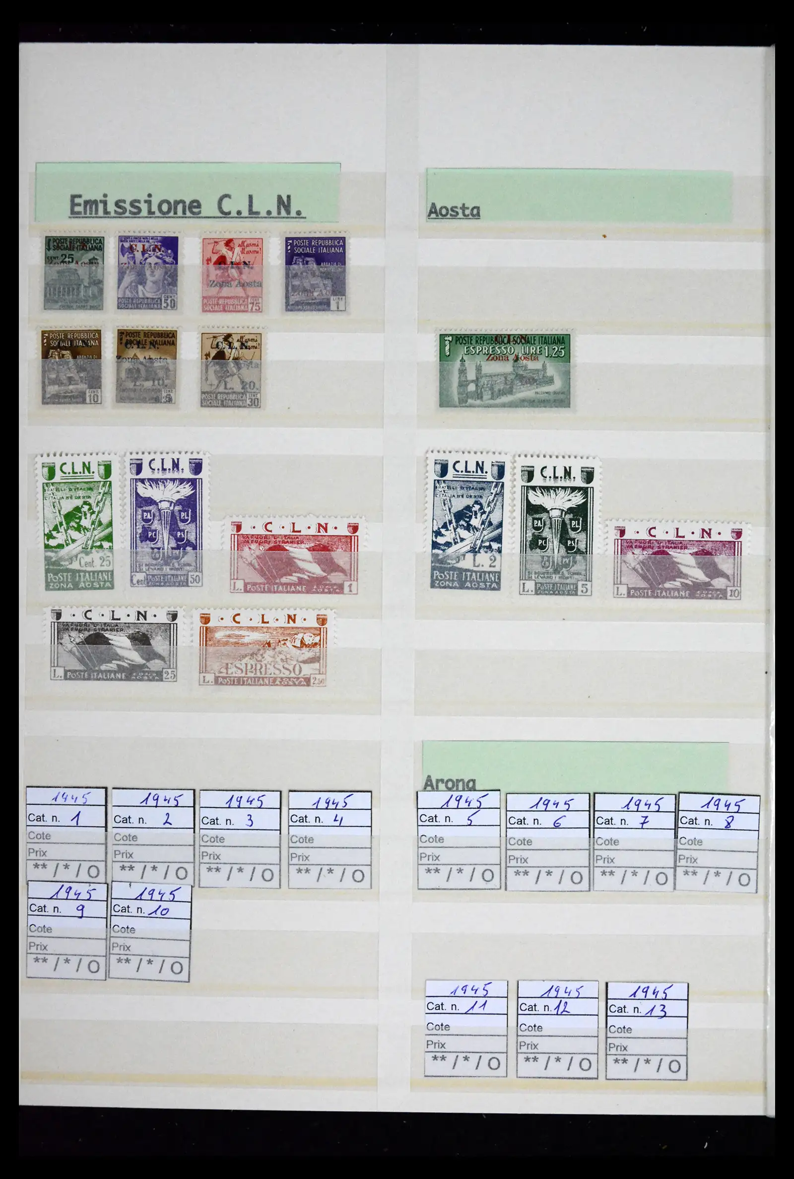 41662 0040 - Postzegelverzameling 41662 Italië BOB / bezetting / gebieden 1893-1955.