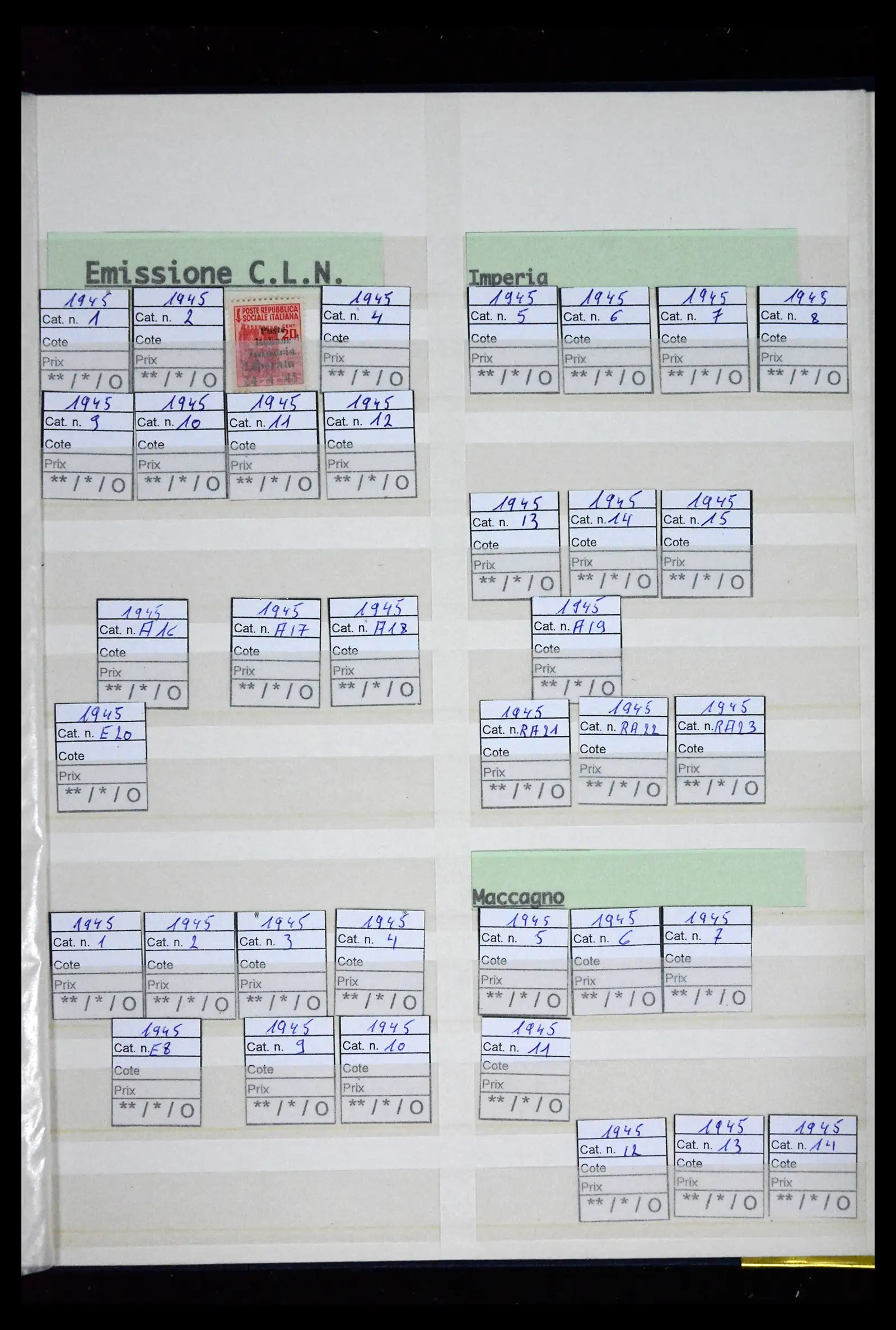 41662 0041 - Postzegelverzameling 41662 Italië BOB / bezetting / gebieden 1893-1955.