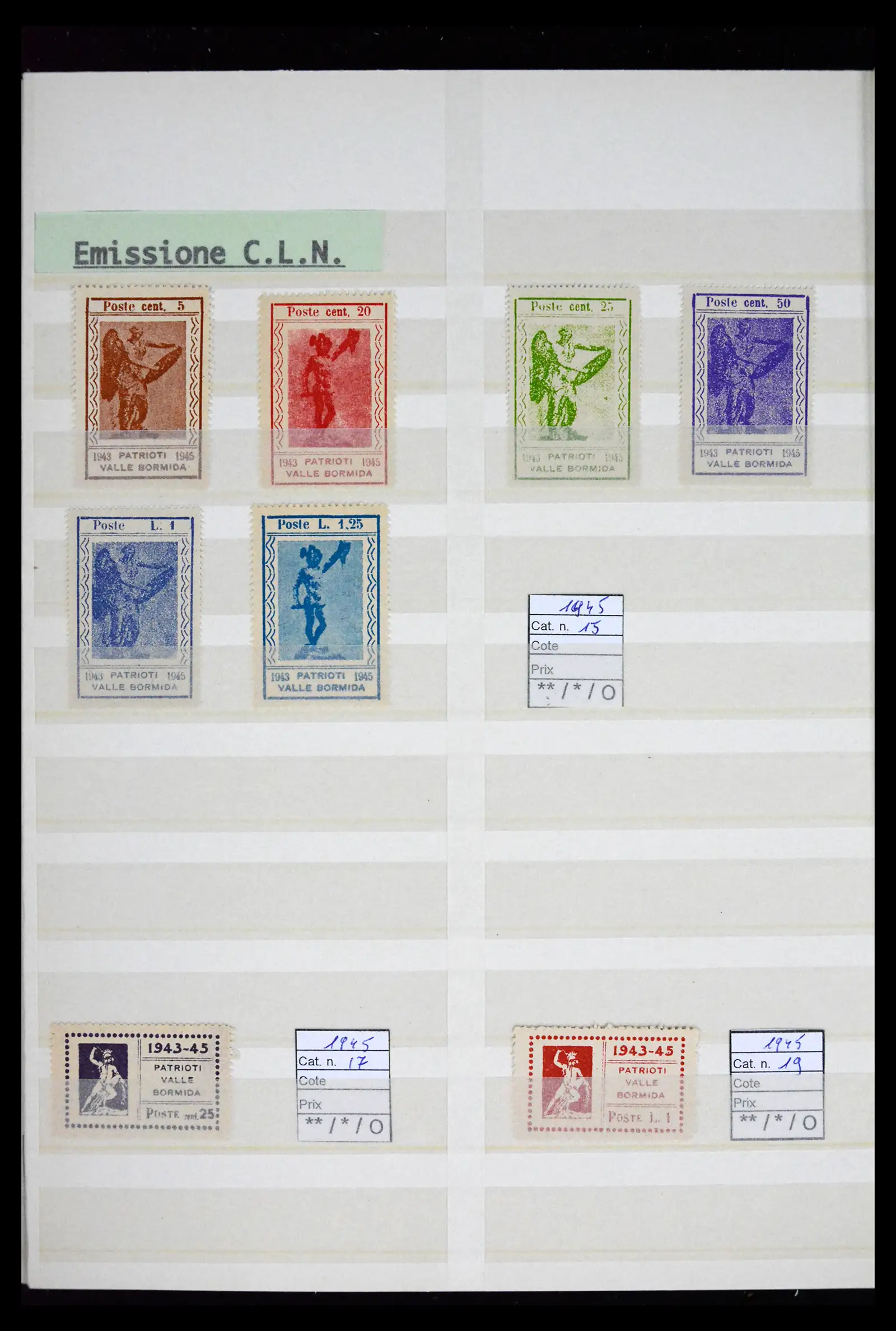 41662 0043 - Postzegelverzameling 41662 Italië BOB / bezetting / gebieden 1893-1955.