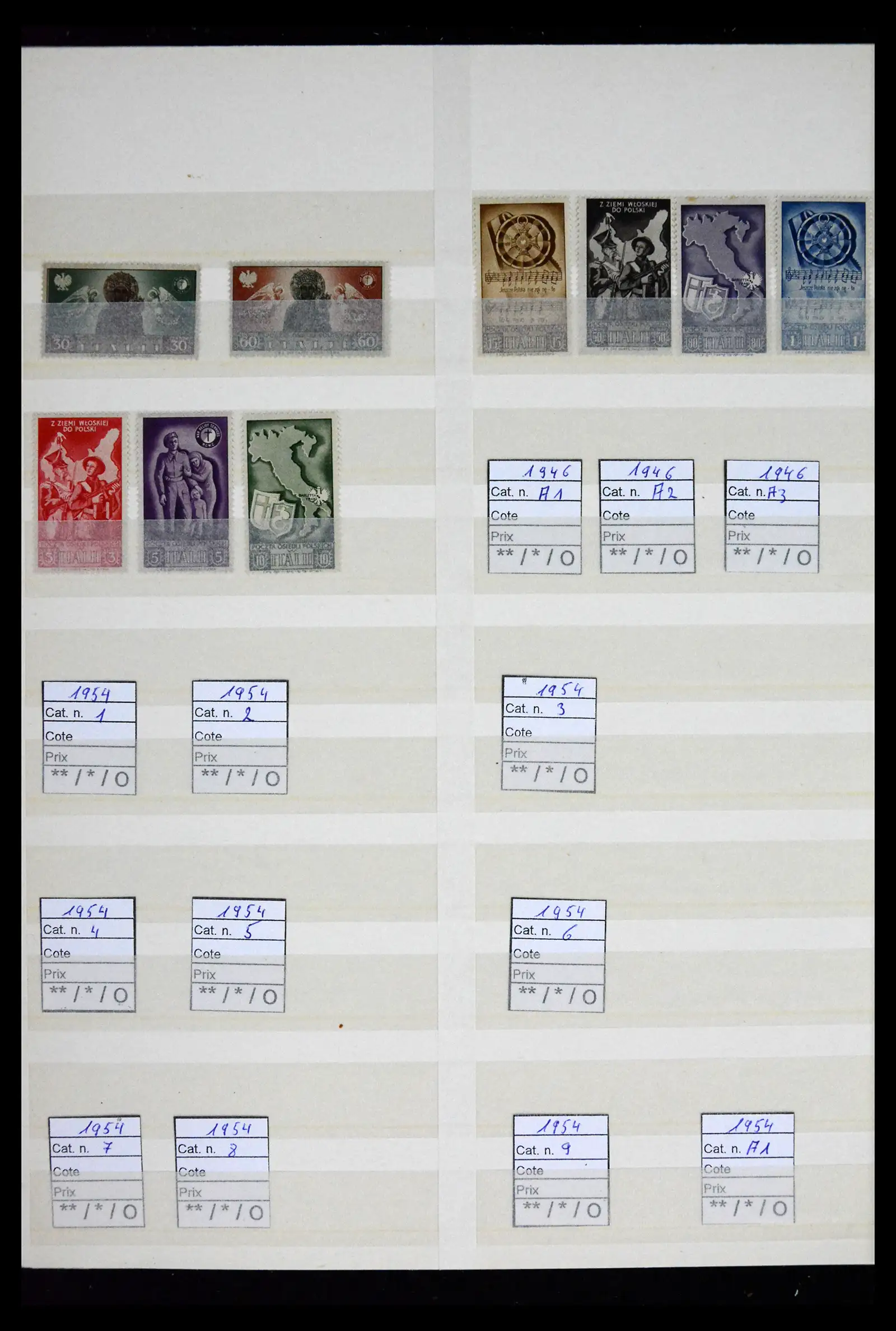 41662 0044 - Postzegelverzameling 41662 Italië BOB / bezetting / gebieden 1893-1955.