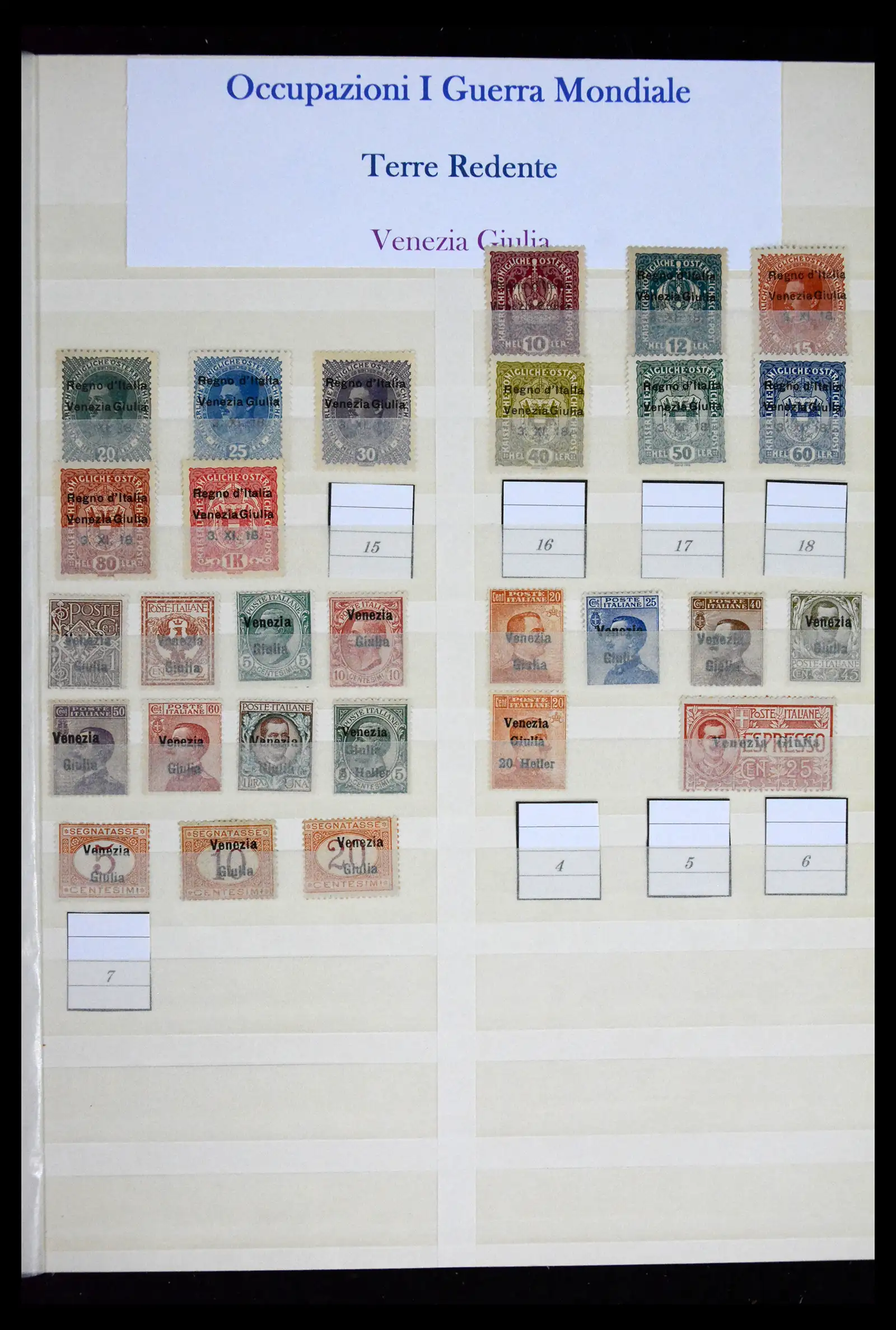 41662 0050 - Postzegelverzameling 41662 Italië BOB / bezetting / gebieden 1893-1955.