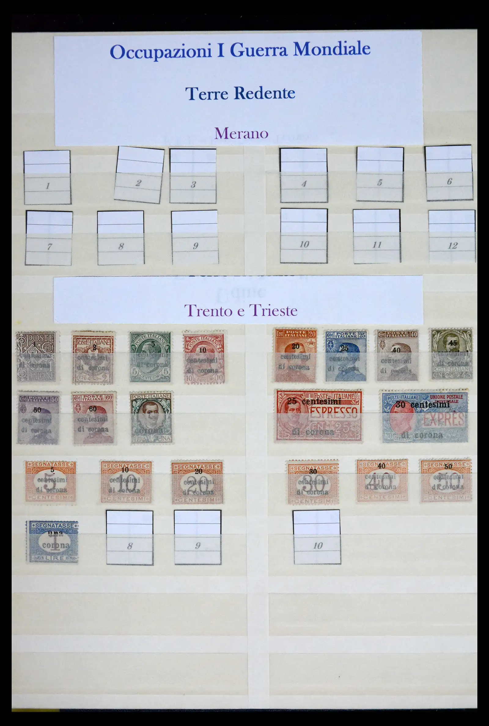 41662 0051 - Postzegelverzameling 41662 Italië BOB / bezetting / gebieden 1893-1955.