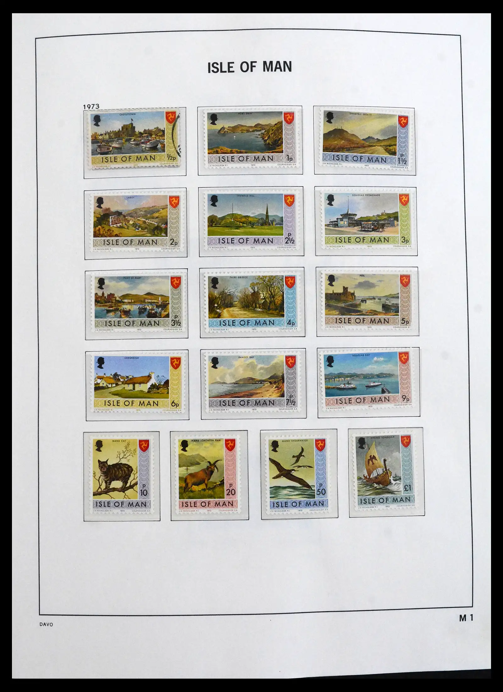 41664 0001 - Stamp collection 41664 Isle of Man 1973-2013.