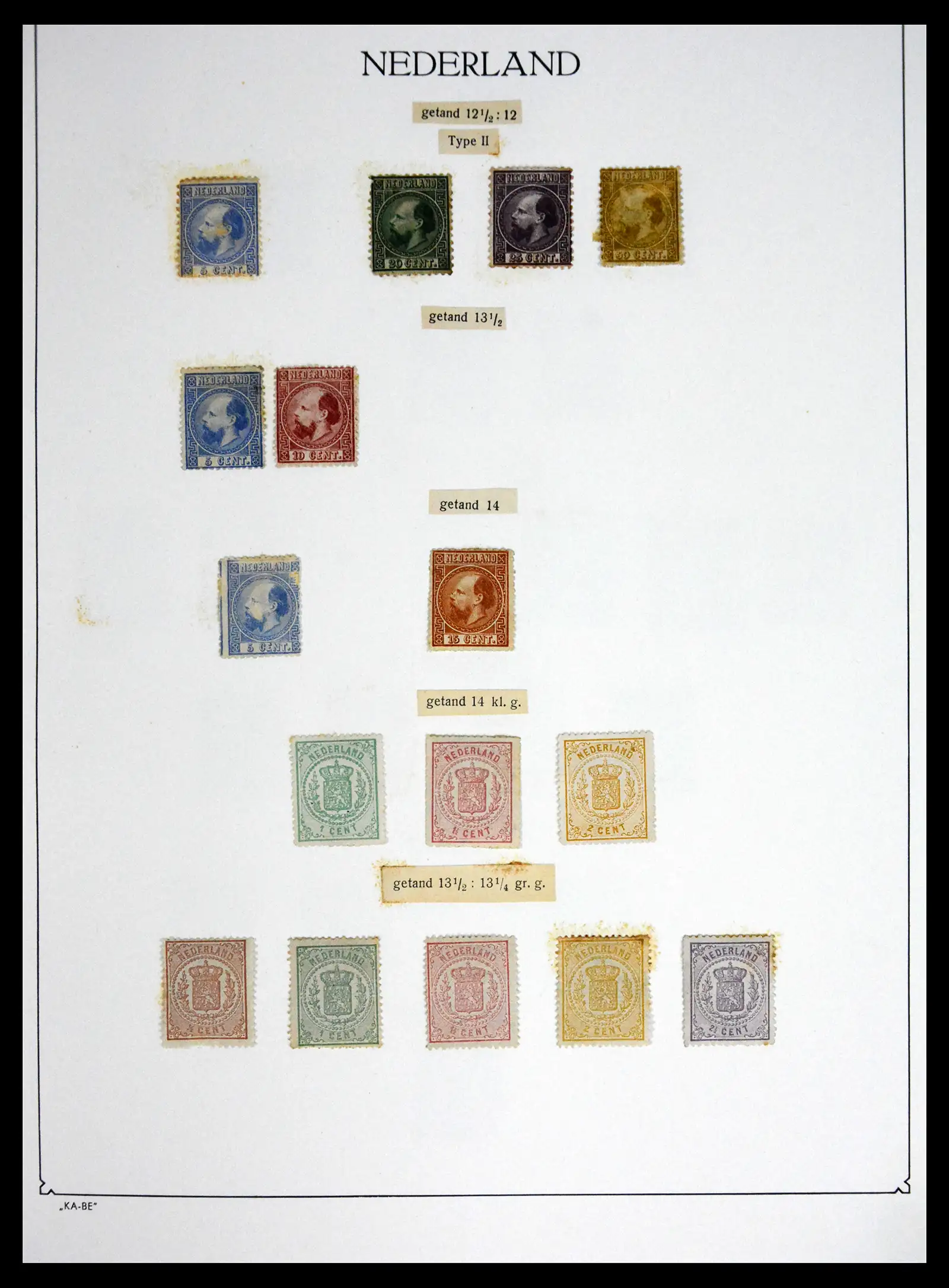 41665 0004 - Postzegelverzameling 41665 Nederland klassiek 1852-1893.