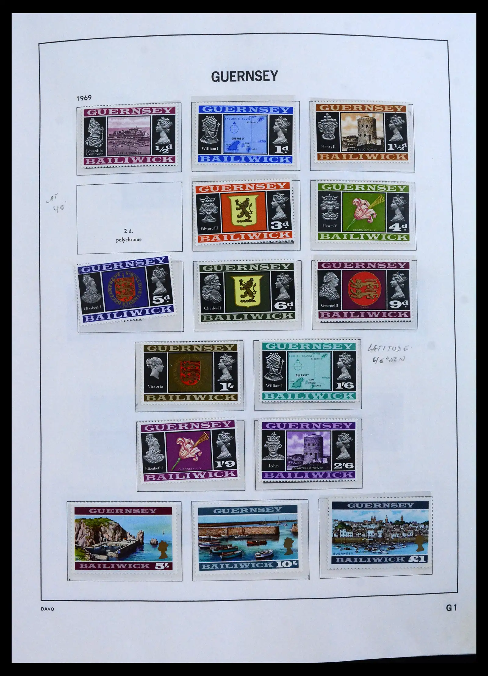 41666 0002 - Postzegelverzameling 41666 Guernsey 1941-2013.