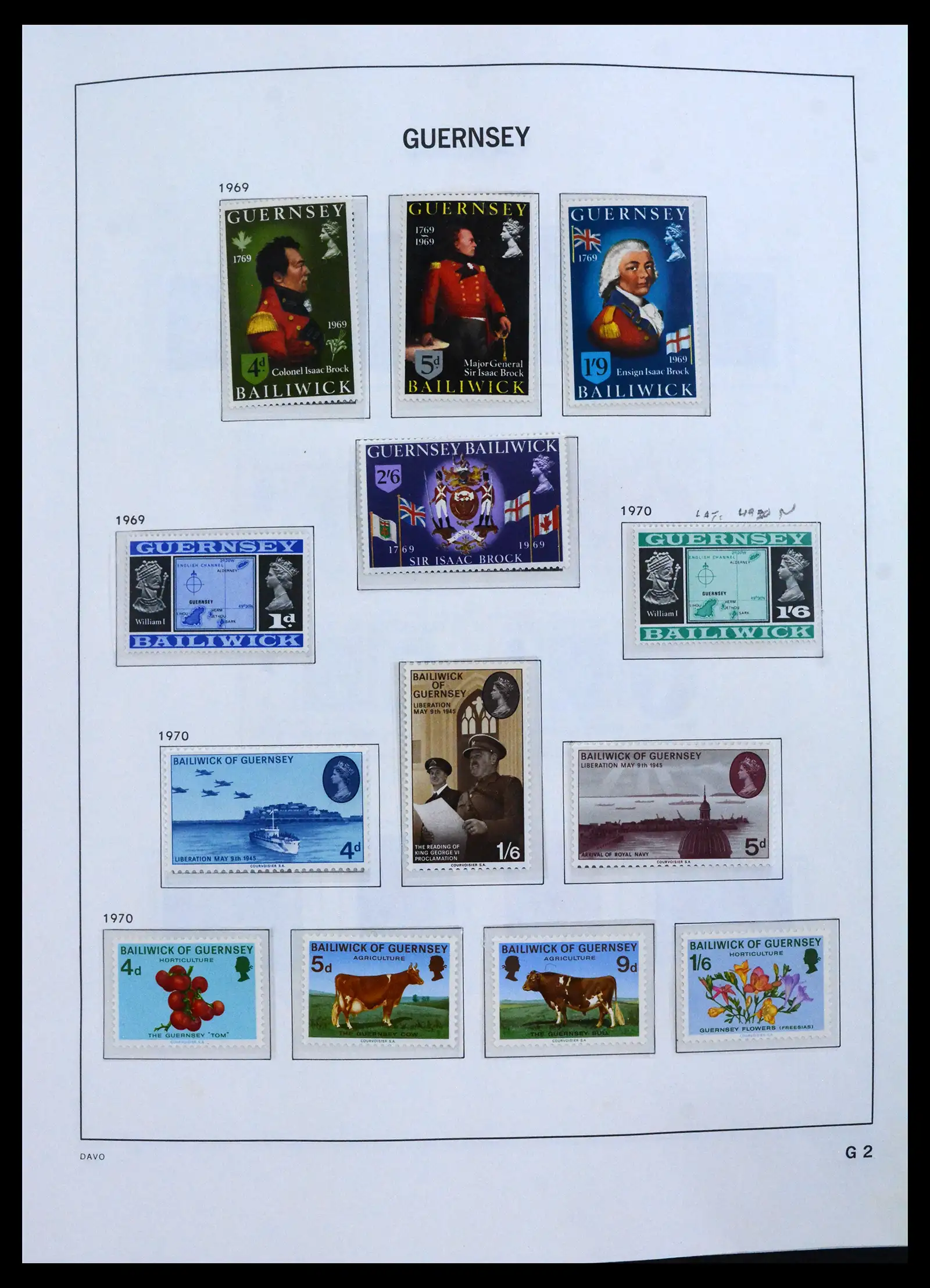 41666 0003 - Postzegelverzameling 41666 Guernsey 1941-2013.