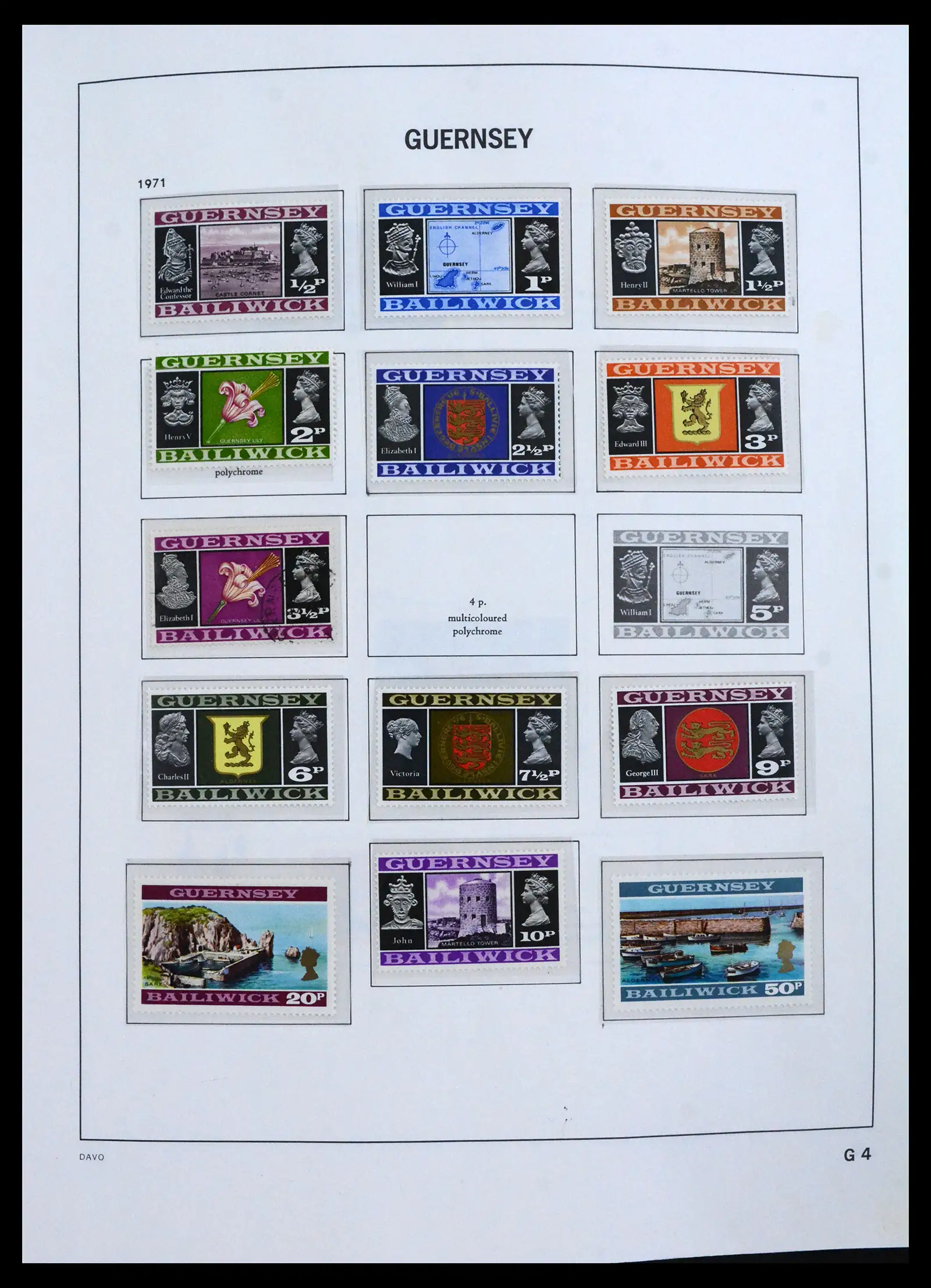 41666 0005 - Postzegelverzameling 41666 Guernsey 1941-2013.