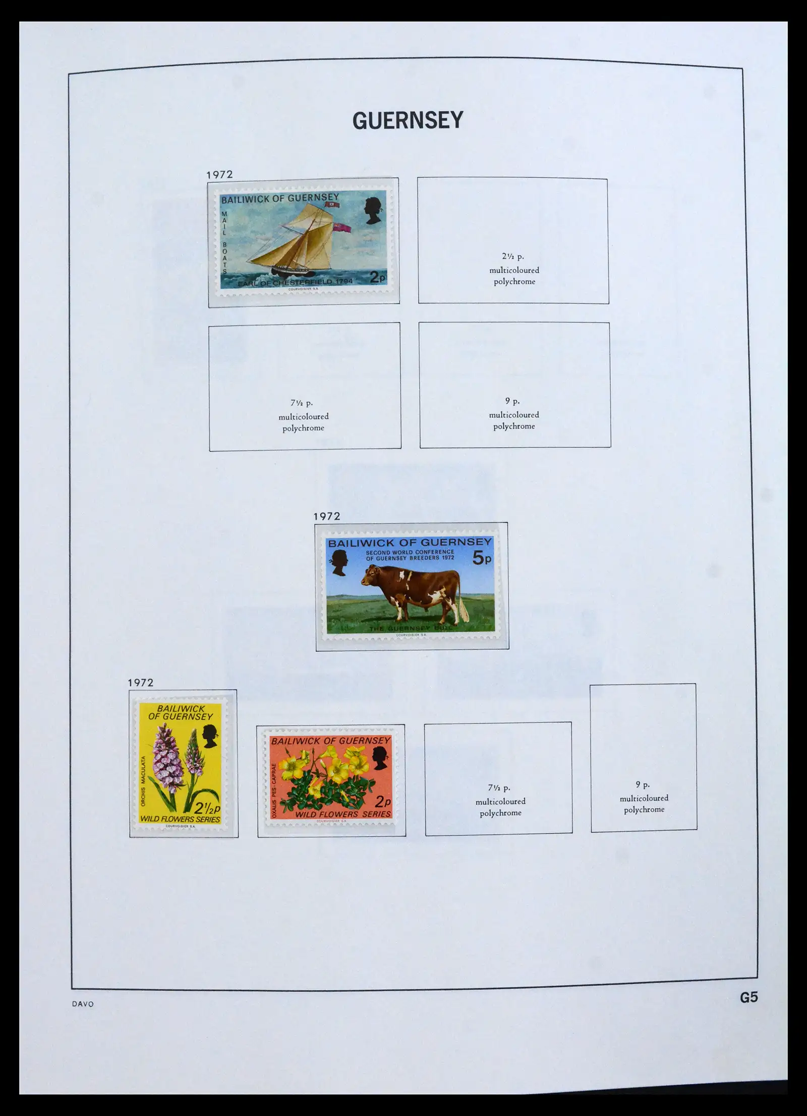 41666 0006 - Postzegelverzameling 41666 Guernsey 1941-2013.