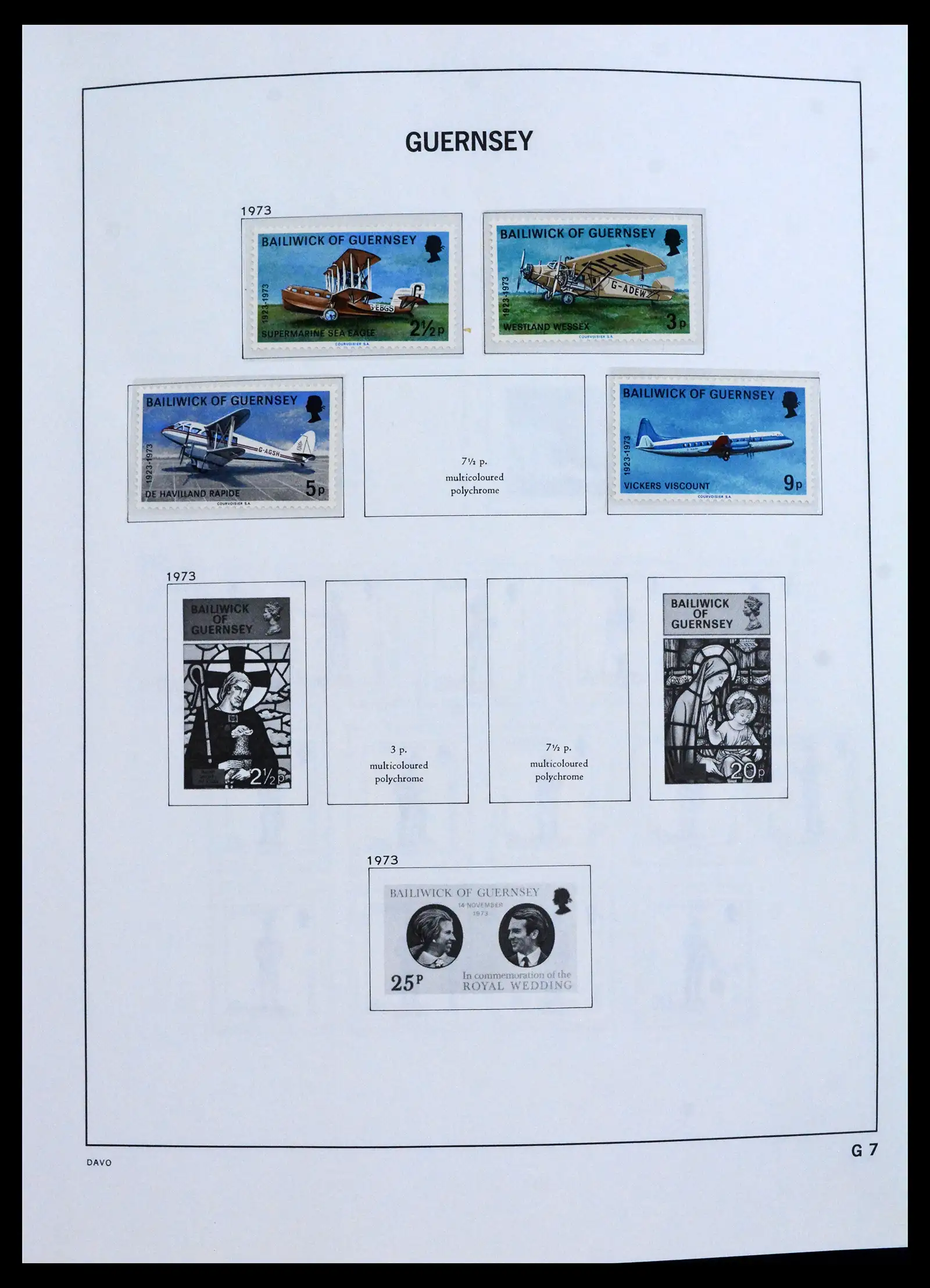 41666 0008 - Postzegelverzameling 41666 Guernsey 1941-2013.