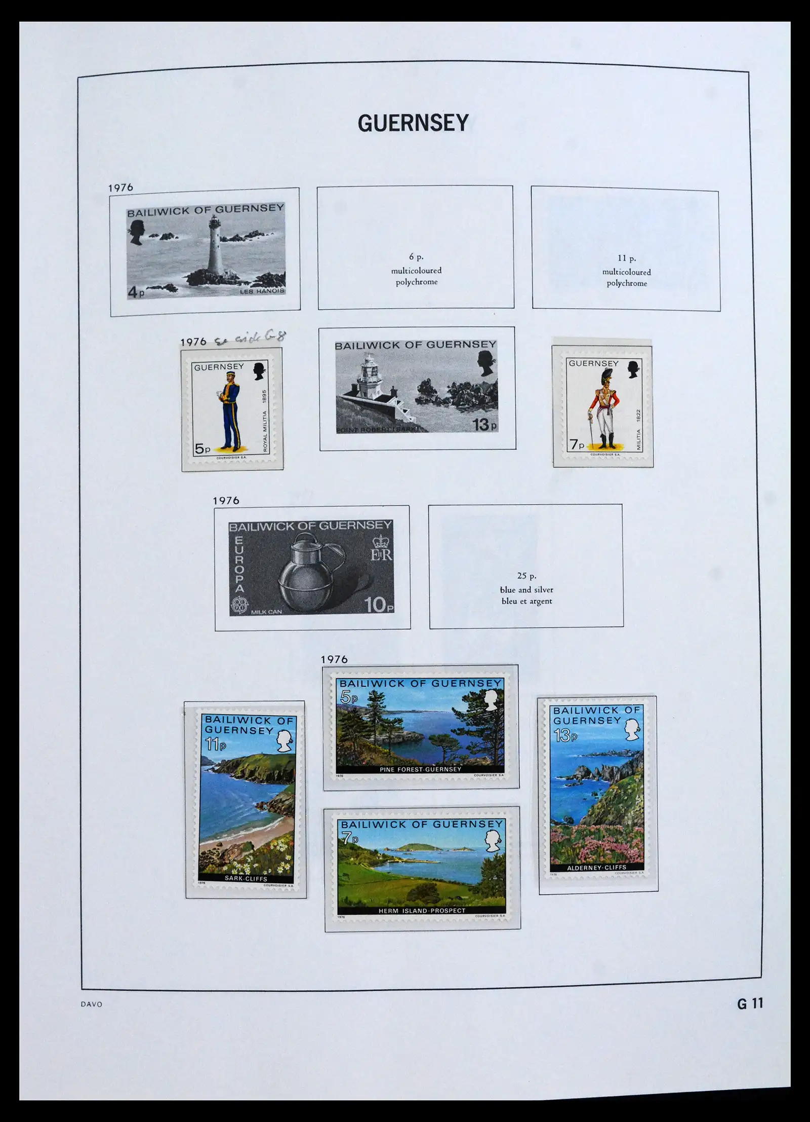 41666 0011 - Postzegelverzameling 41666 Guernsey 1941-2013.