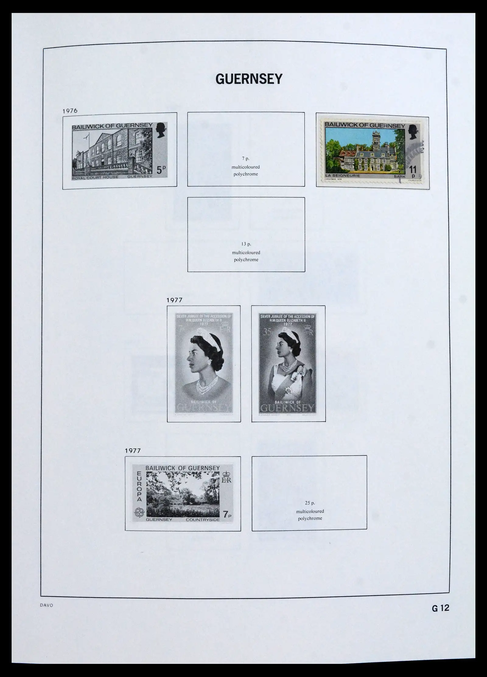 41666 0012 - Postzegelverzameling 41666 Guernsey 1941-2013.