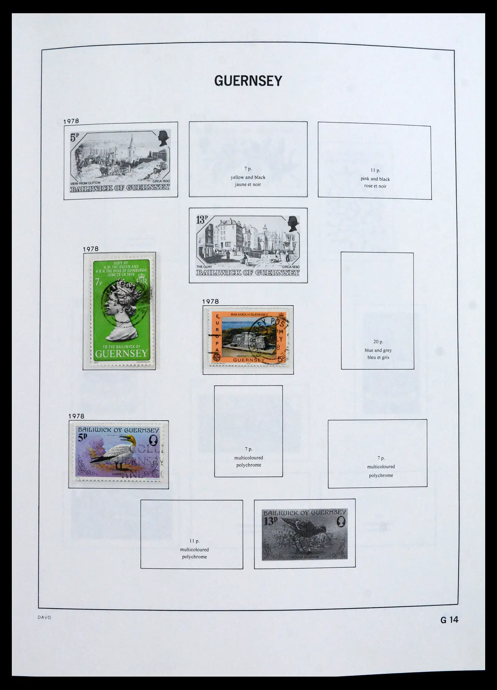 41666 0014 - Postzegelverzameling 41666 Guernsey 1941-2013.