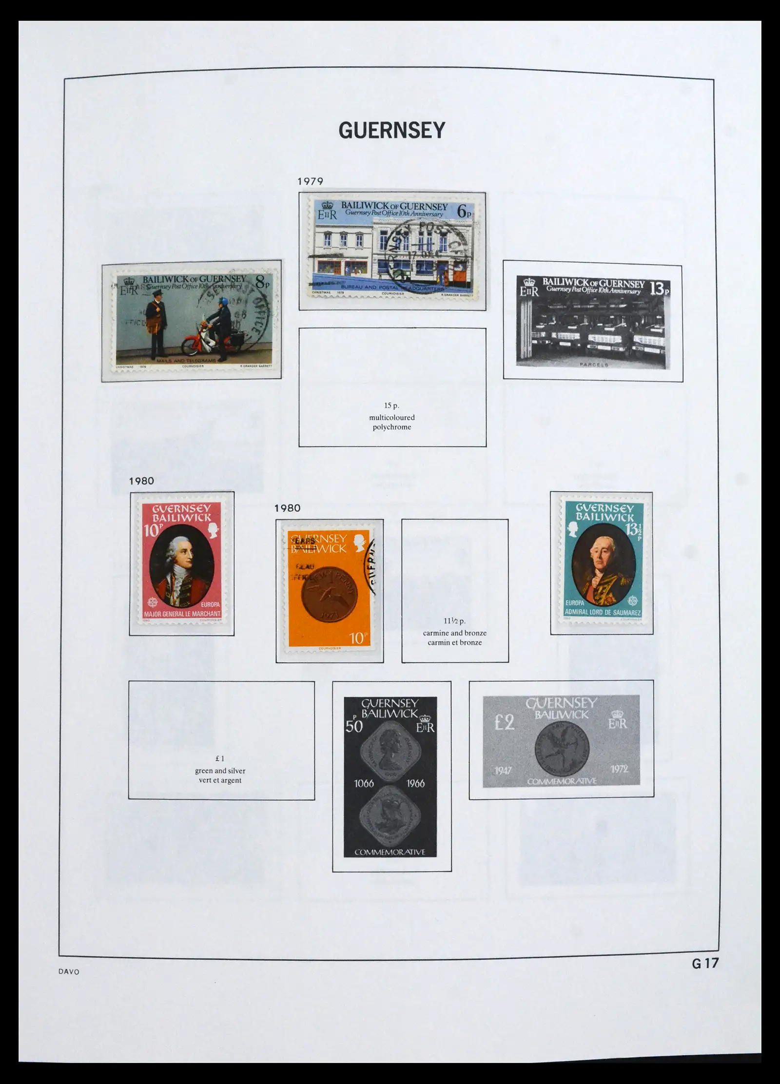 41666 0016 - Postzegelverzameling 41666 Guernsey 1941-2013.