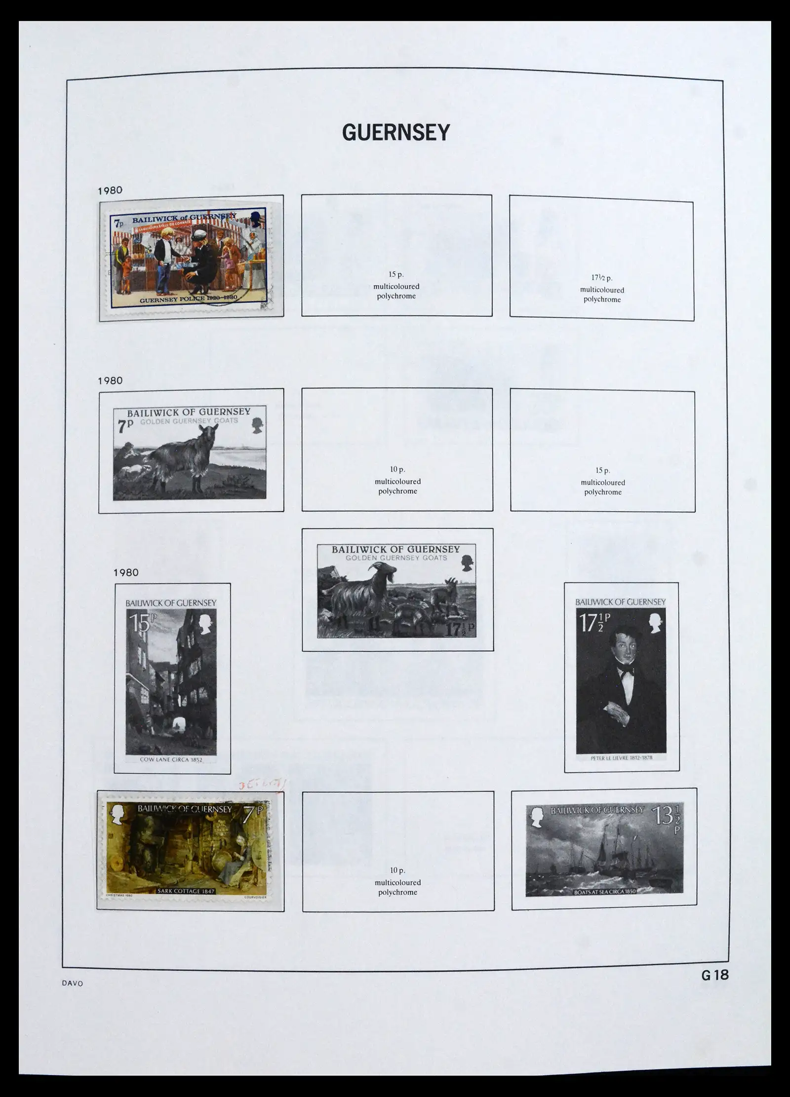 41666 0017 - Postzegelverzameling 41666 Guernsey 1941-2013.