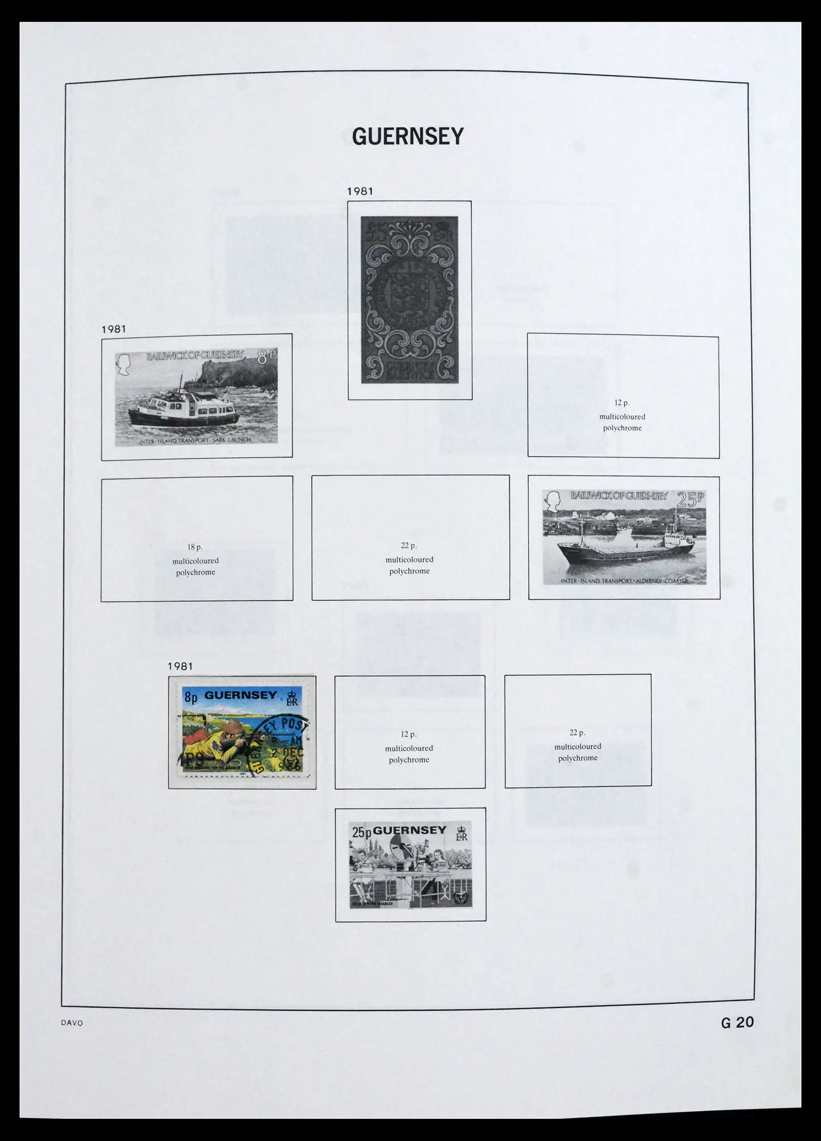 41666 0019 - Postzegelverzameling 41666 Guernsey 1941-2013.