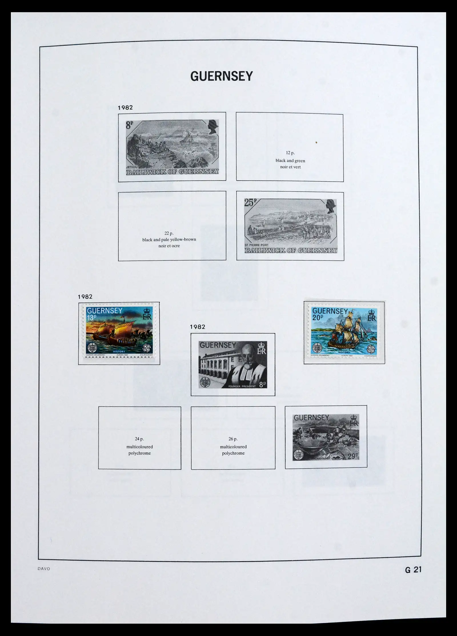 41666 0020 - Postzegelverzameling 41666 Guernsey 1941-2013.