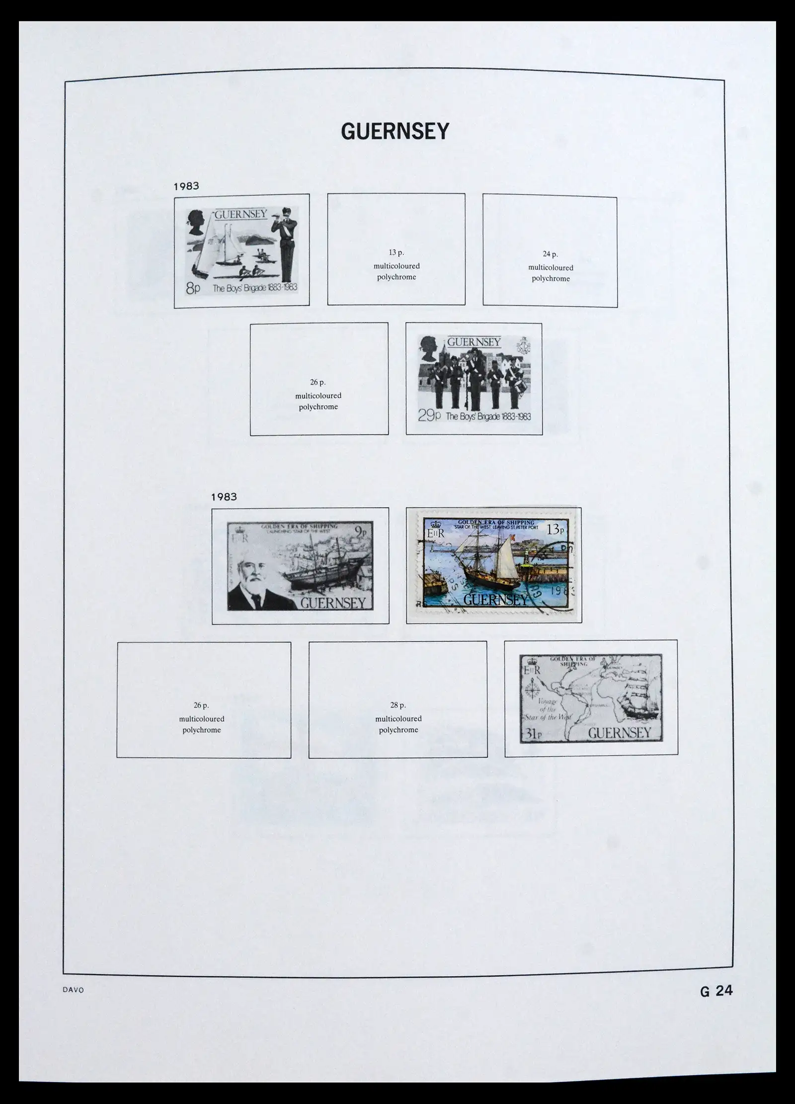 41666 0022 - Postzegelverzameling 41666 Guernsey 1941-2013.