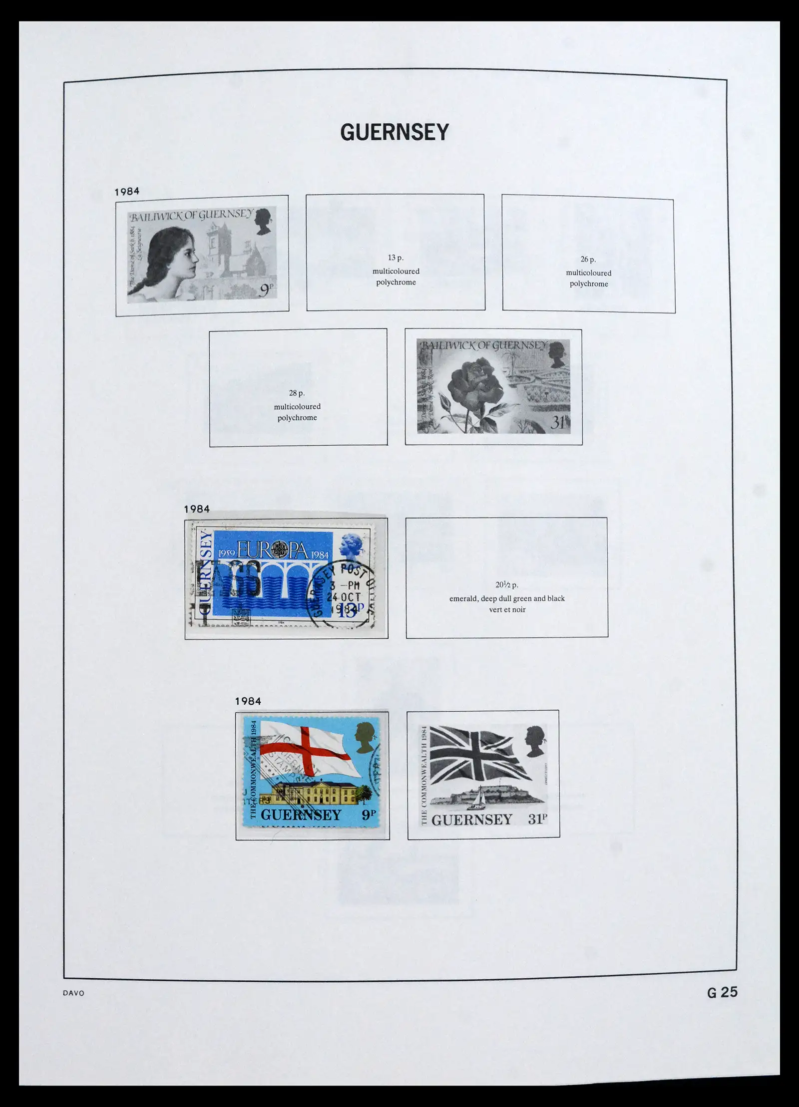 41666 0023 - Postzegelverzameling 41666 Guernsey 1941-2013.