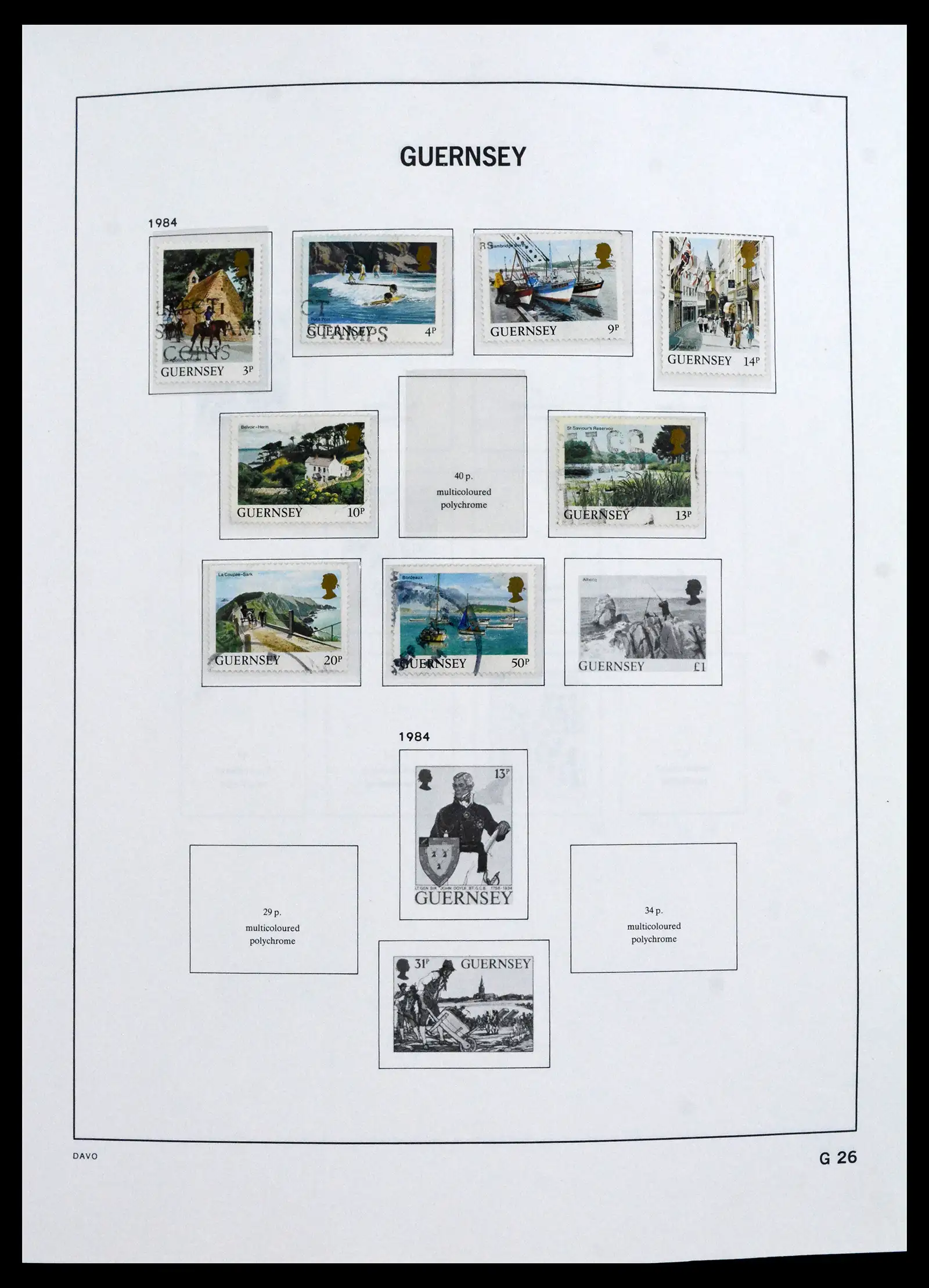 41666 0024 - Postzegelverzameling 41666 Guernsey 1941-2013.