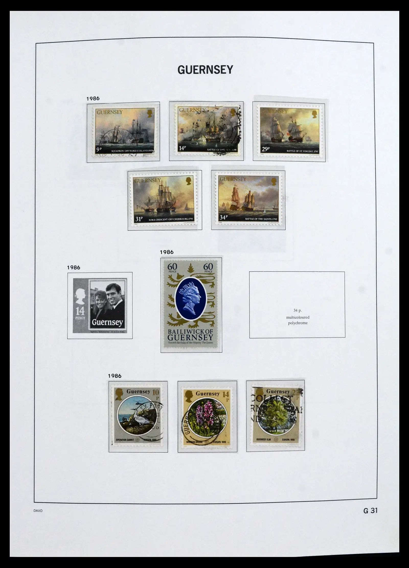 41666 0028 - Postzegelverzameling 41666 Guernsey 1941-2013.