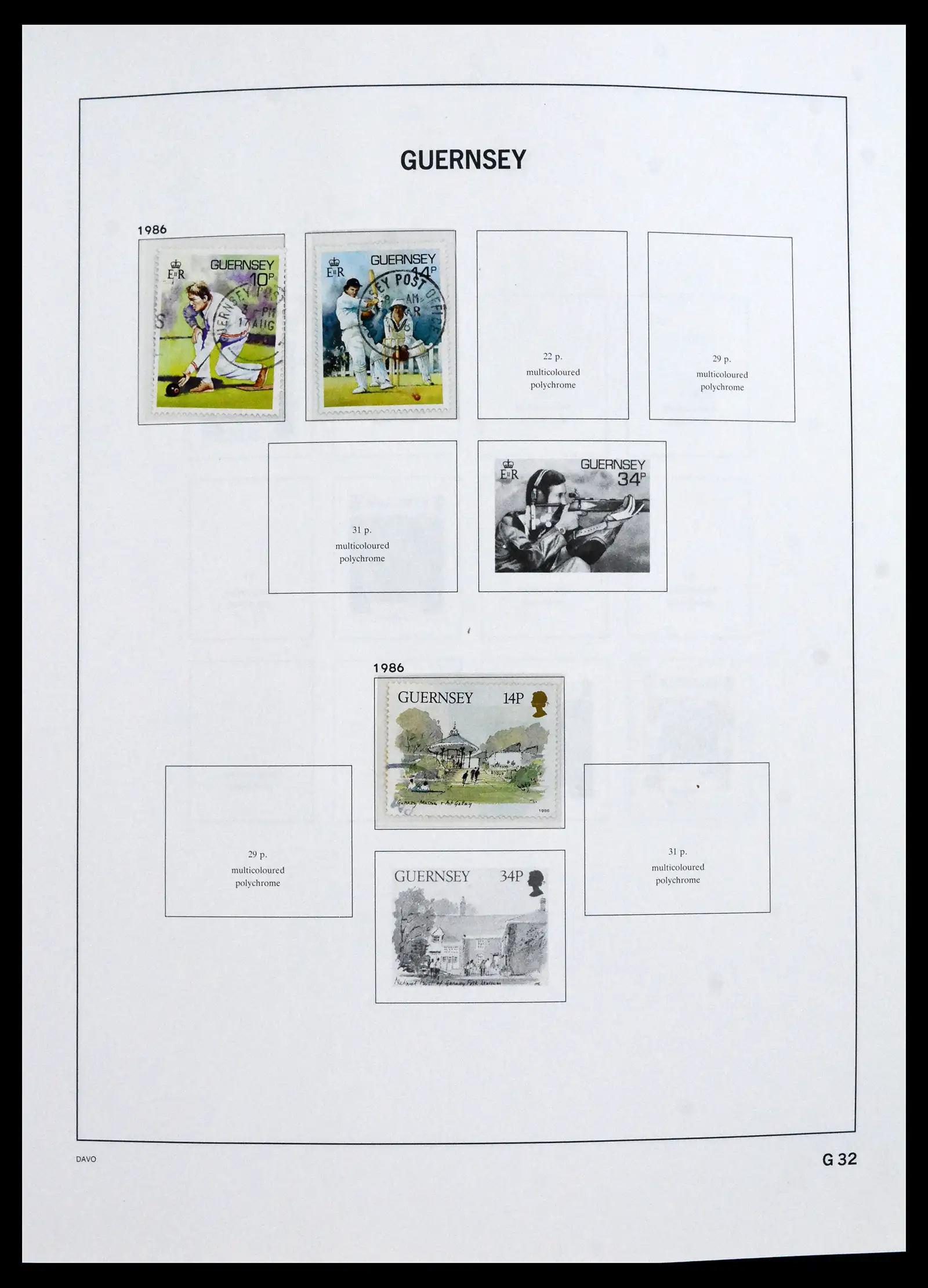 41666 0029 - Postzegelverzameling 41666 Guernsey 1941-2013.