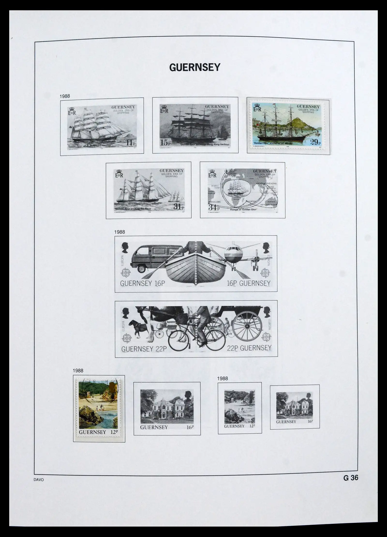 41666 0032 - Postzegelverzameling 41666 Guernsey 1941-2013.