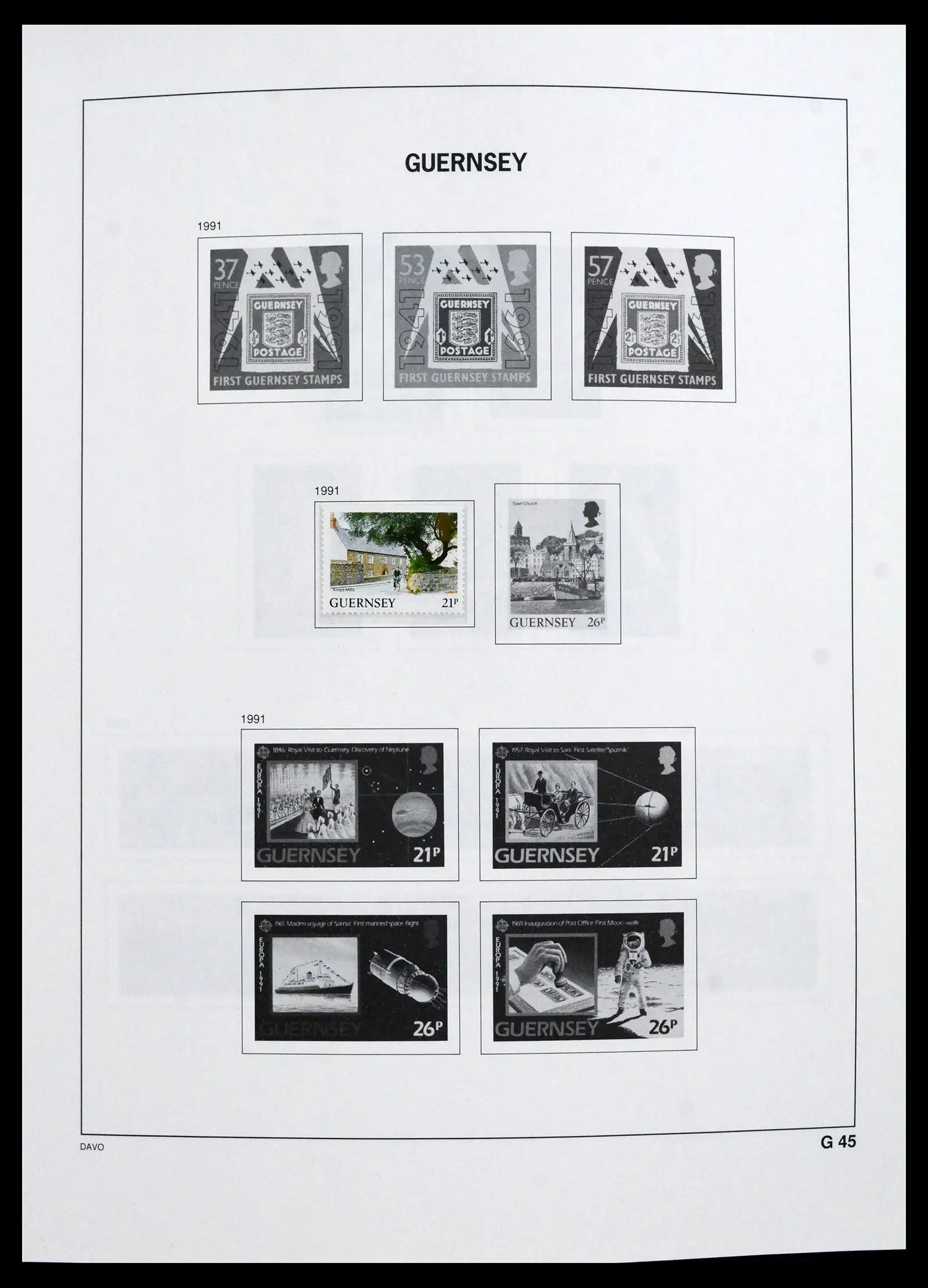 41666 0034 - Postzegelverzameling 41666 Guernsey 1941-2013.
