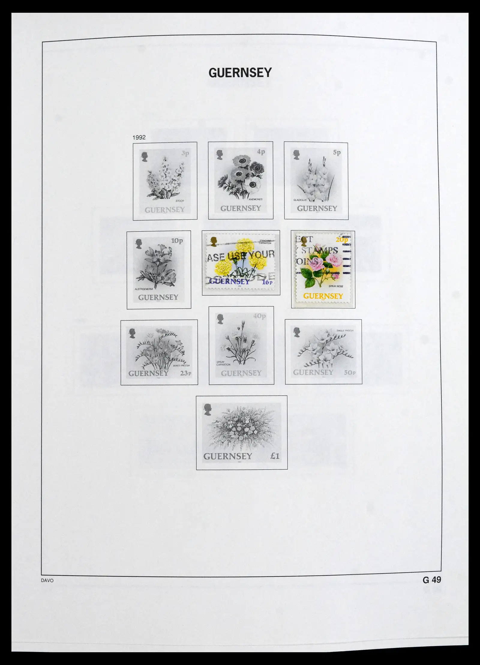 41666 0036 - Postzegelverzameling 41666 Guernsey 1941-2013.