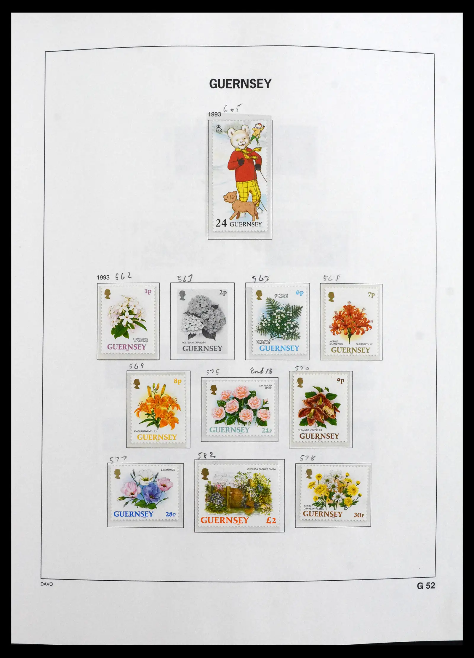 41666 0038 - Postzegelverzameling 41666 Guernsey 1941-2013.