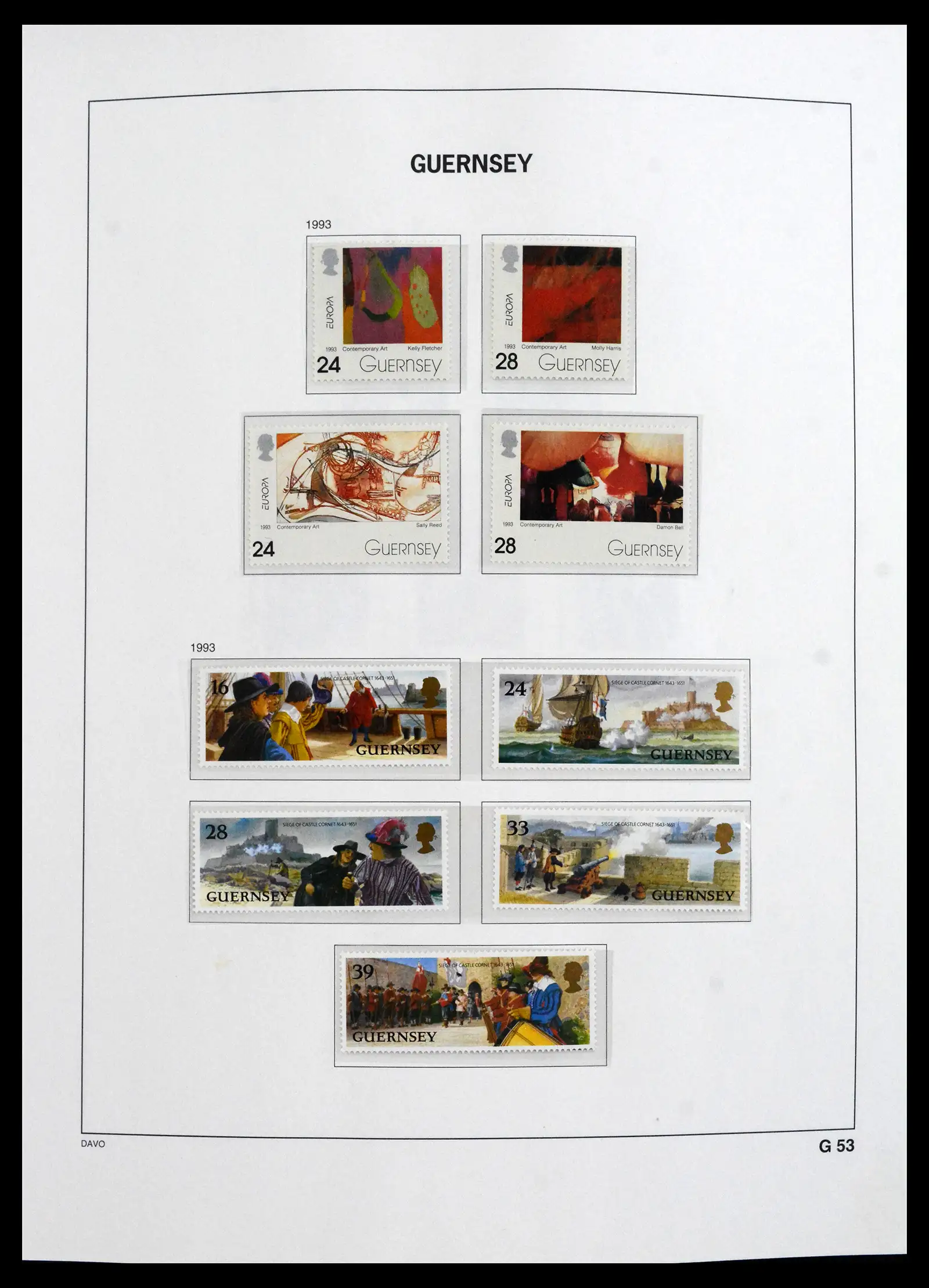 41666 0039 - Postzegelverzameling 41666 Guernsey 1941-2013.