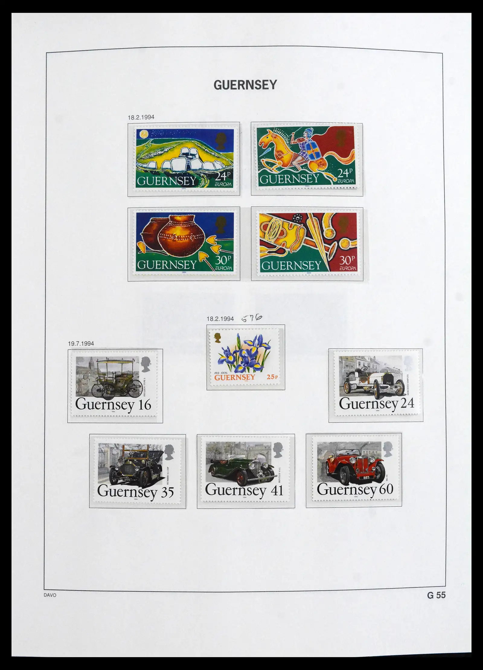 41666 0041 - Postzegelverzameling 41666 Guernsey 1941-2013.