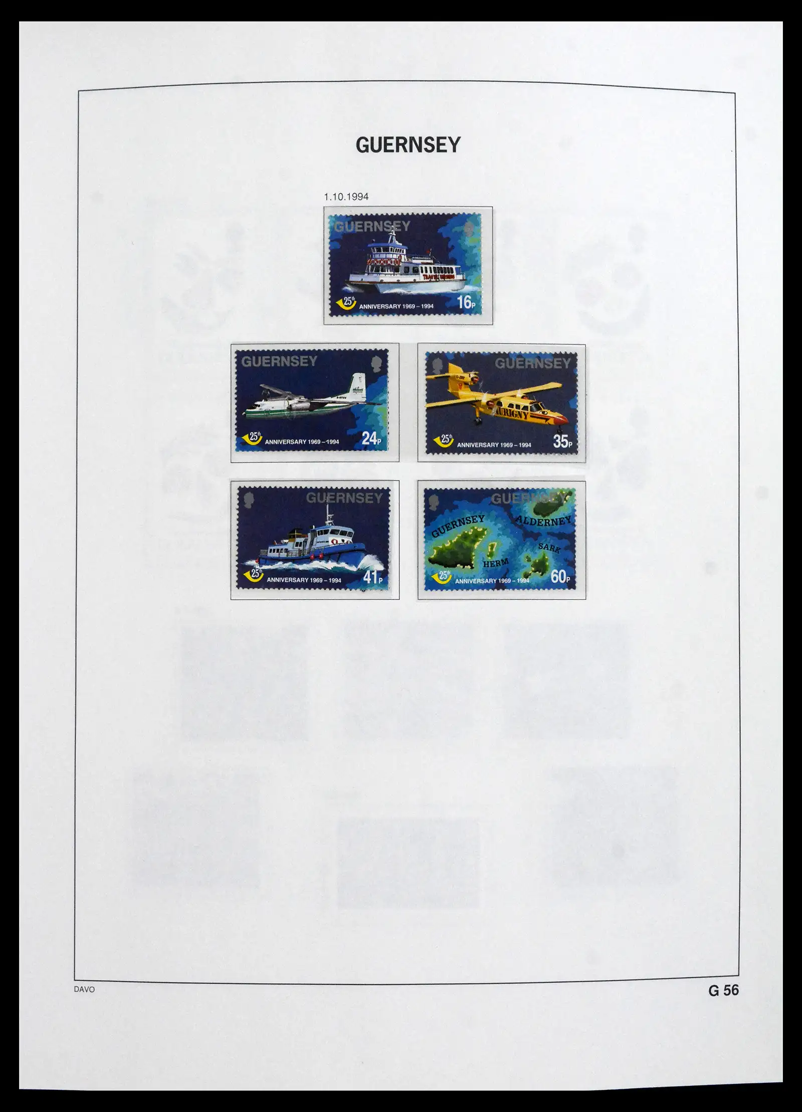 41666 0042 - Postzegelverzameling 41666 Guernsey 1941-2013.