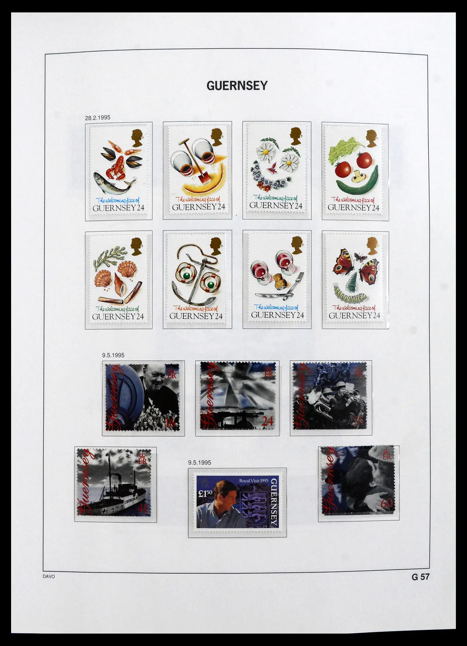 41666 0043 - Postzegelverzameling 41666 Guernsey 1941-2013.