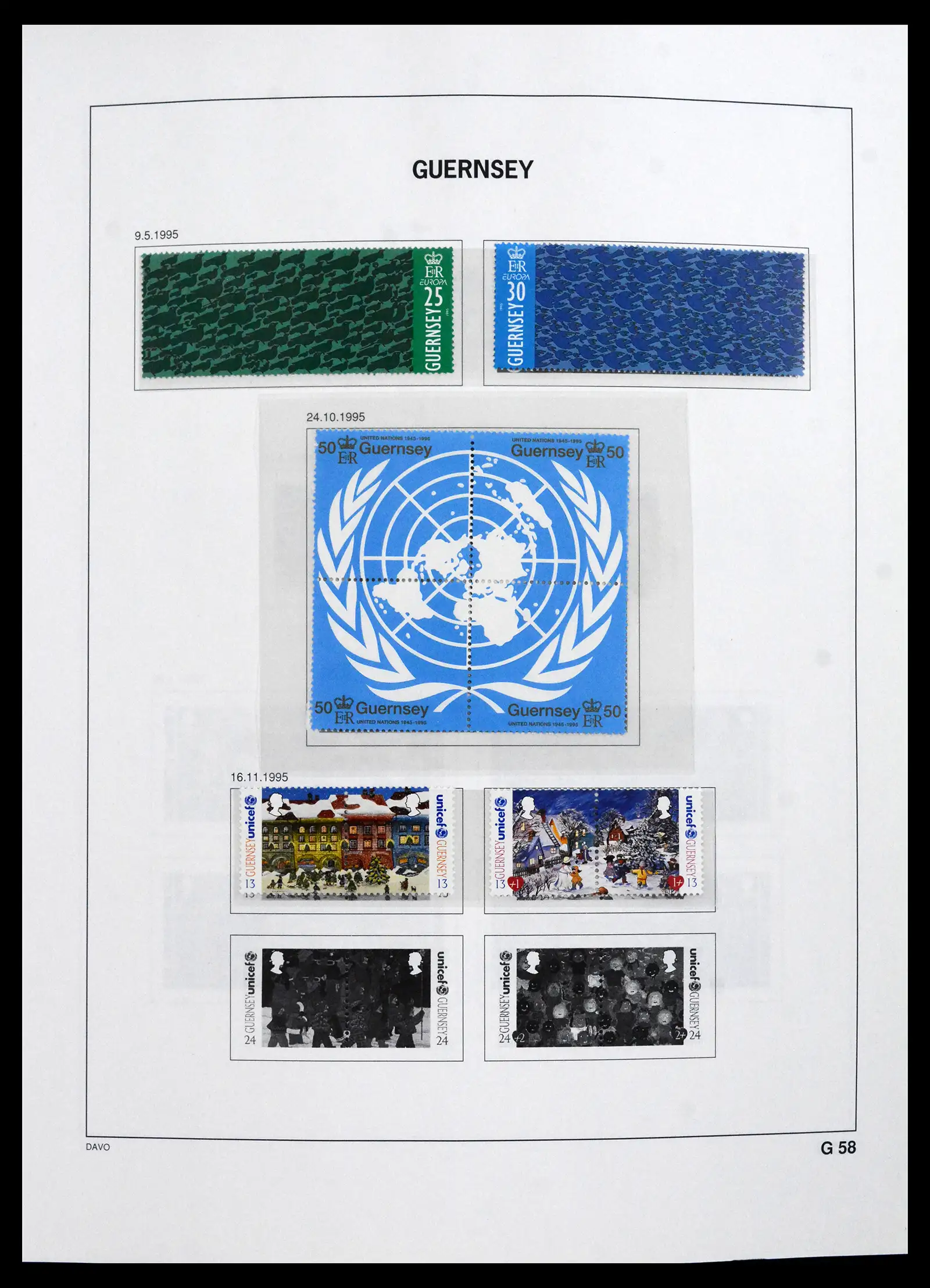 41666 0044 - Postzegelverzameling 41666 Guernsey 1941-2013.