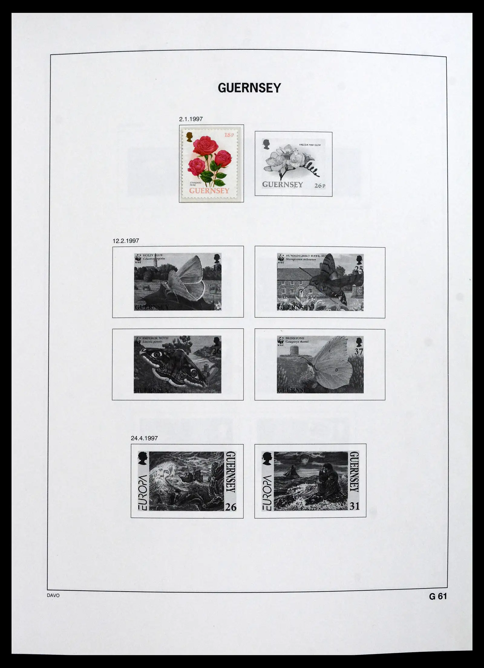 41666 0047 - Postzegelverzameling 41666 Guernsey 1941-2013.