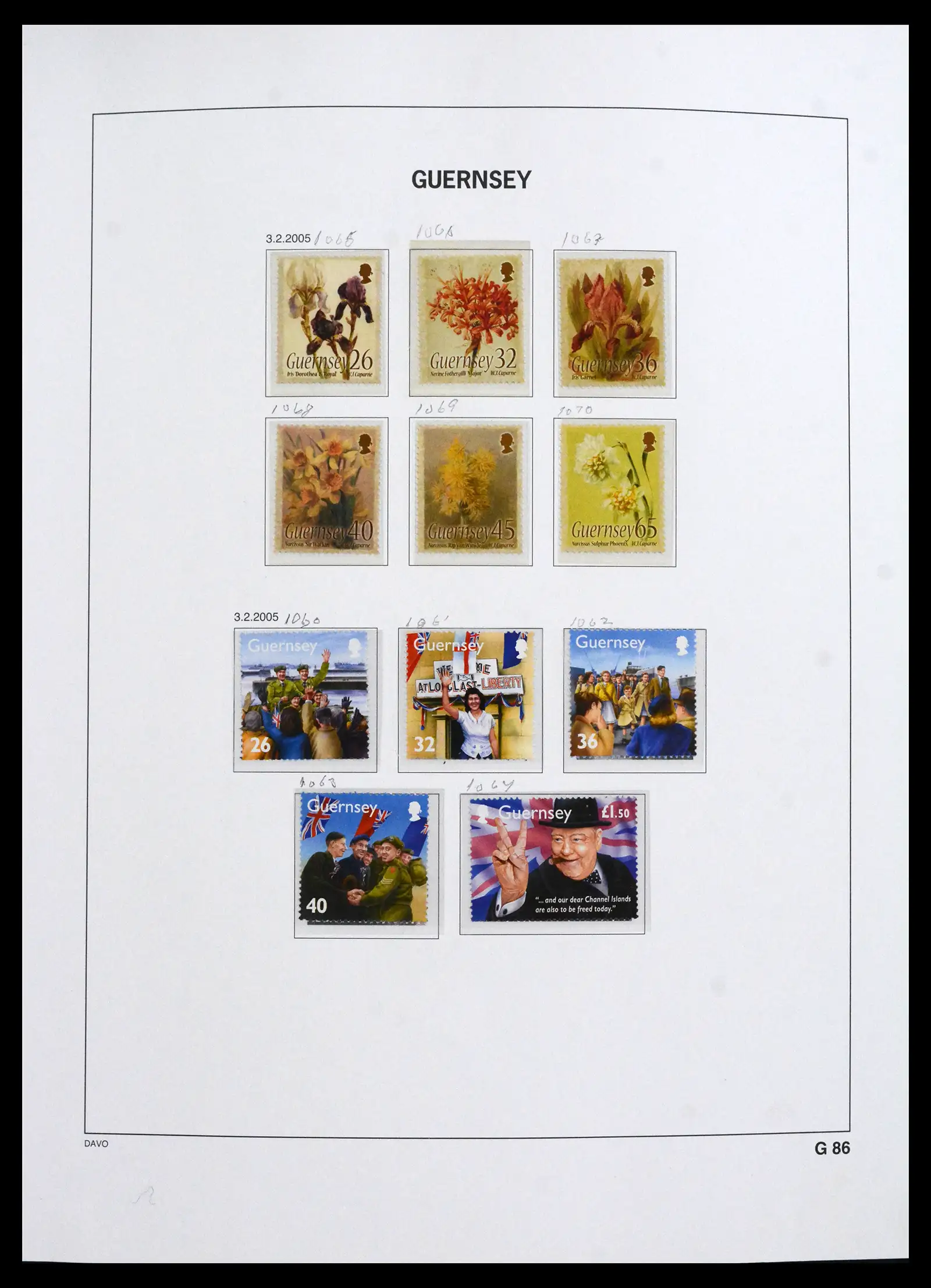 41666 0050 - Postzegelverzameling 41666 Guernsey 1941-2013.