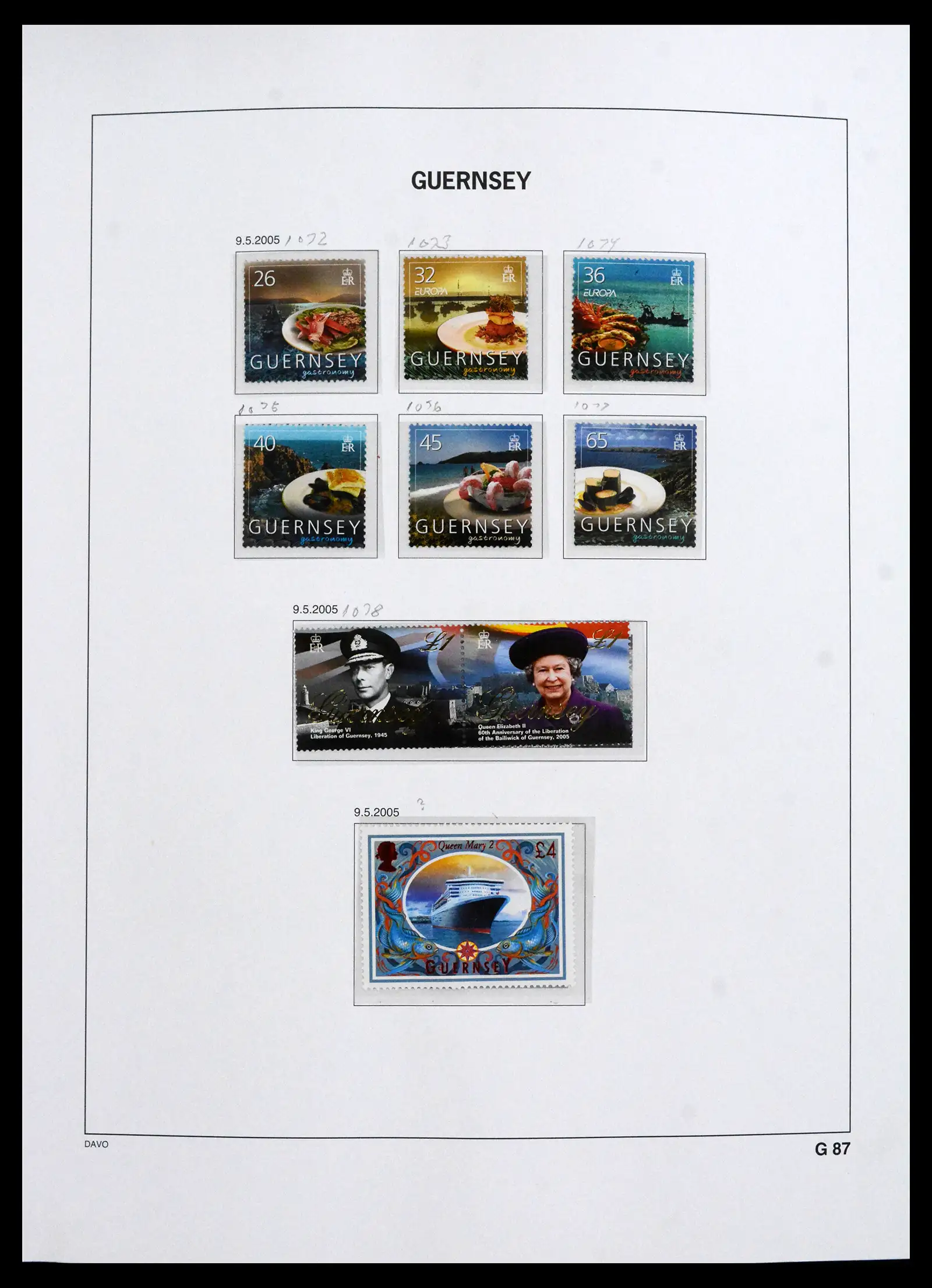 41666 0051 - Postzegelverzameling 41666 Guernsey 1941-2013.