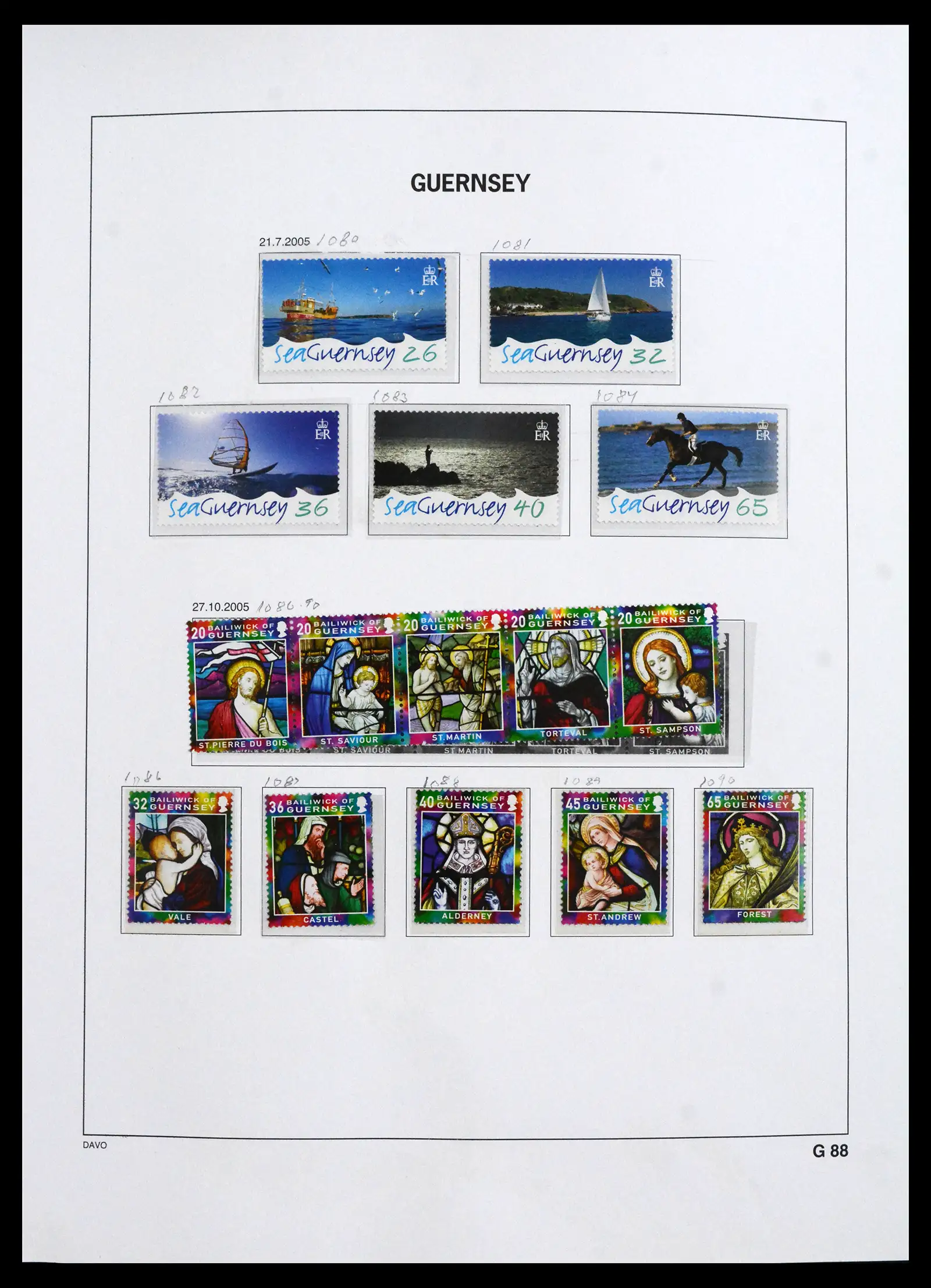 41666 0052 - Postzegelverzameling 41666 Guernsey 1941-2013.