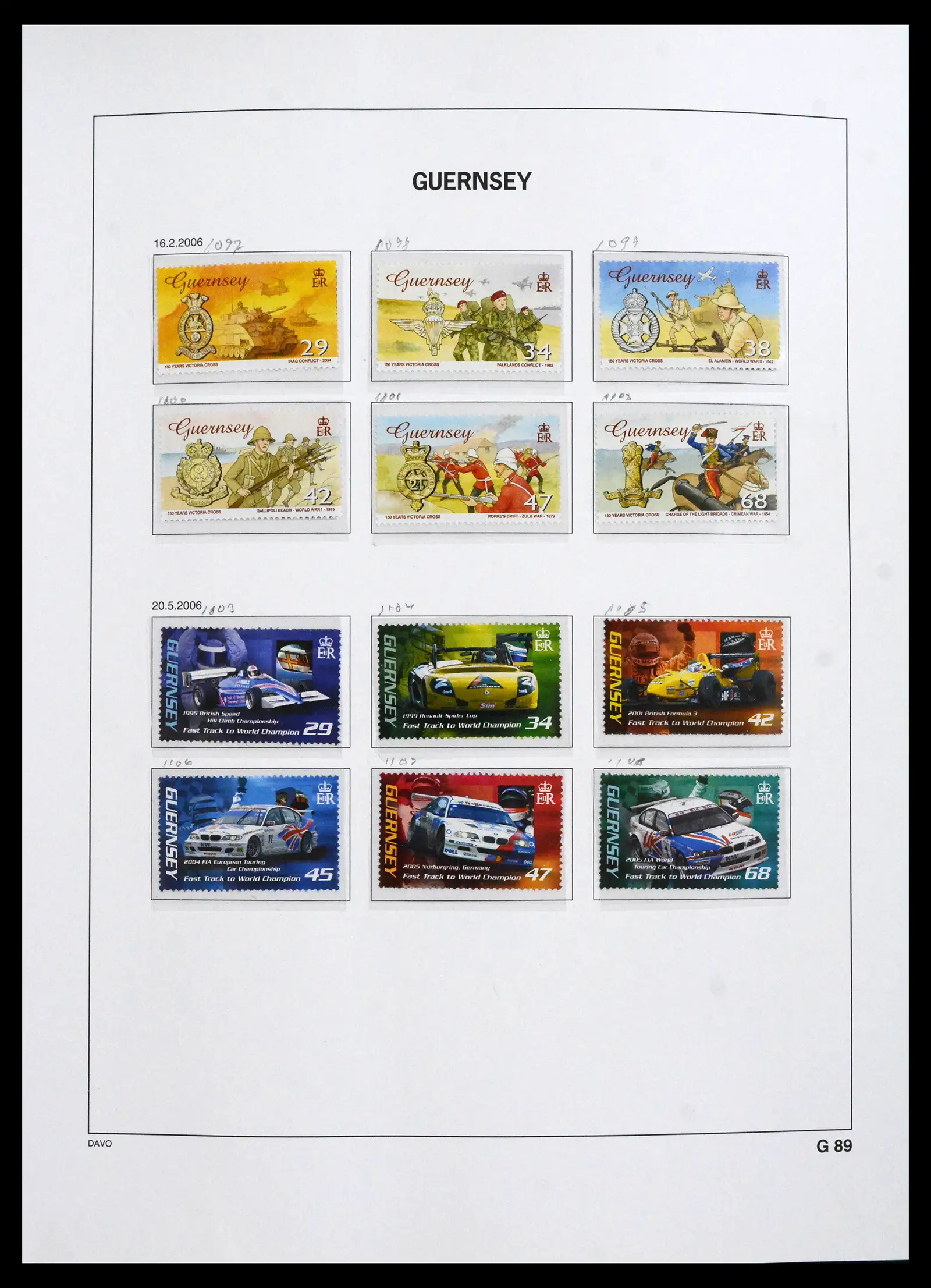 41666 0053 - Postzegelverzameling 41666 Guernsey 1941-2013.