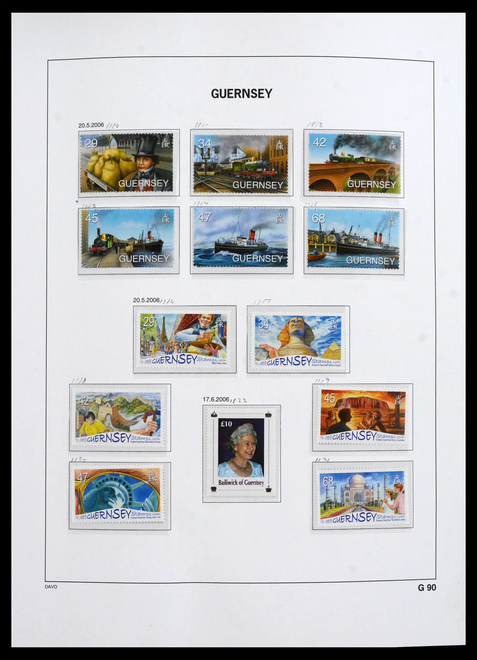 41666 0054 - Postzegelverzameling 41666 Guernsey 1941-2013.