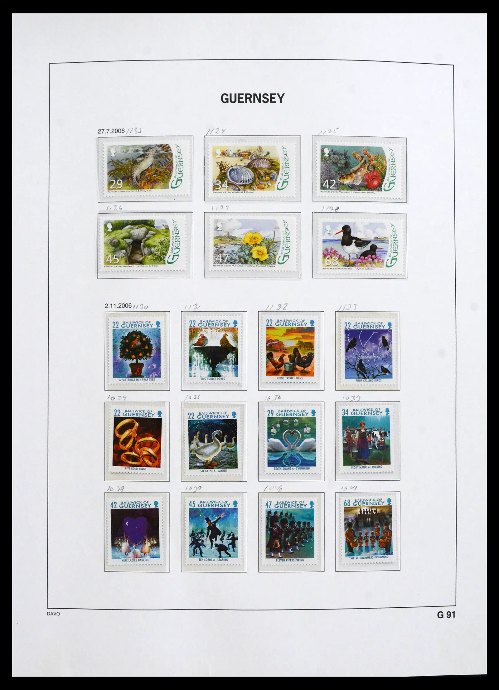 41666 0055 - Postzegelverzameling 41666 Guernsey 1941-2013.